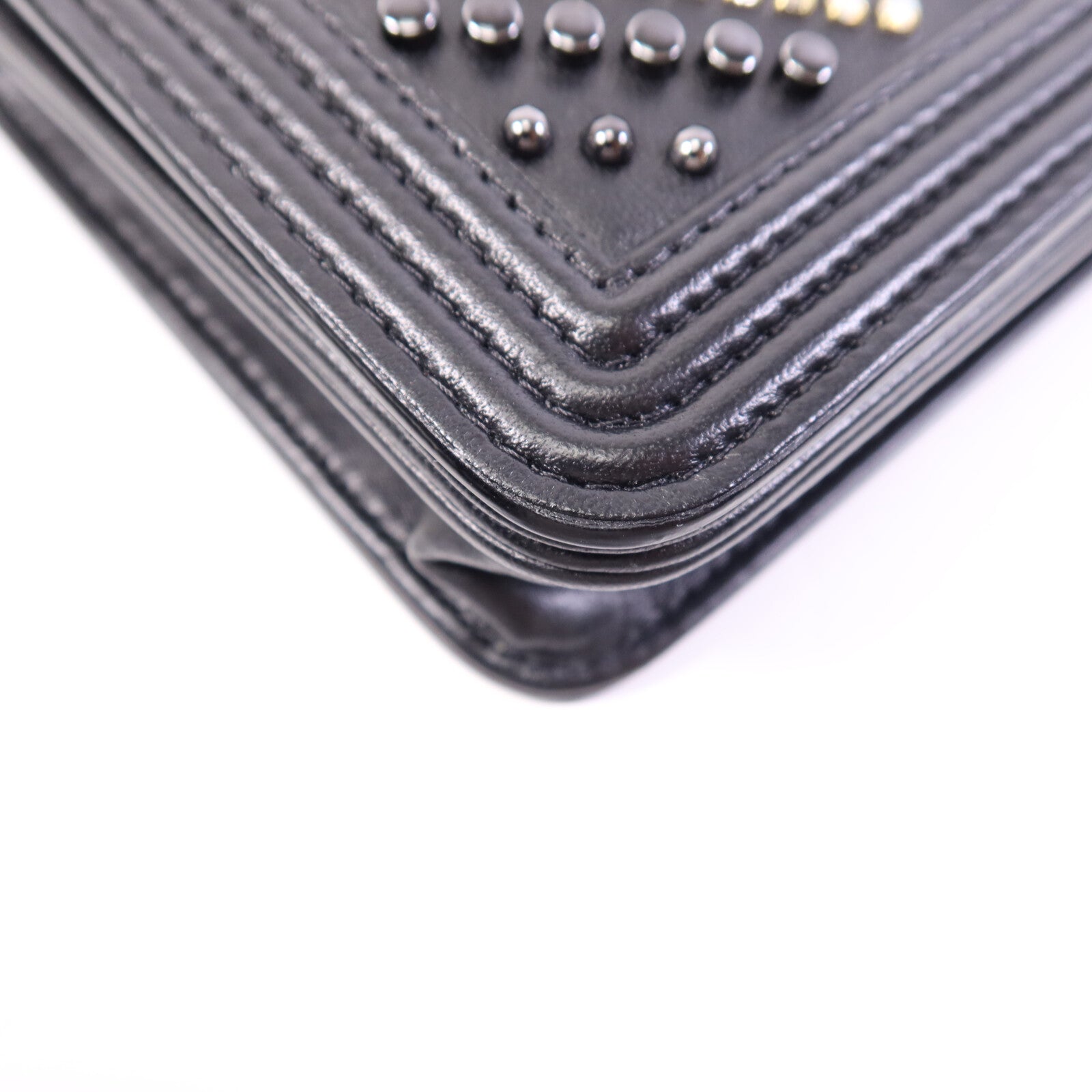 CHANEL 牛皮皮革WOC Wallet On Chain銀扣鏈帶肩背袋