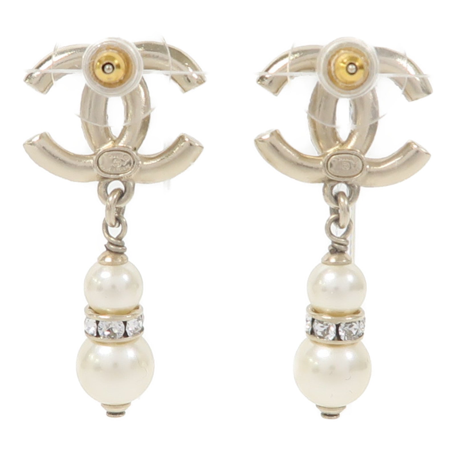 CHANEL 金屬Earrings耳環金色