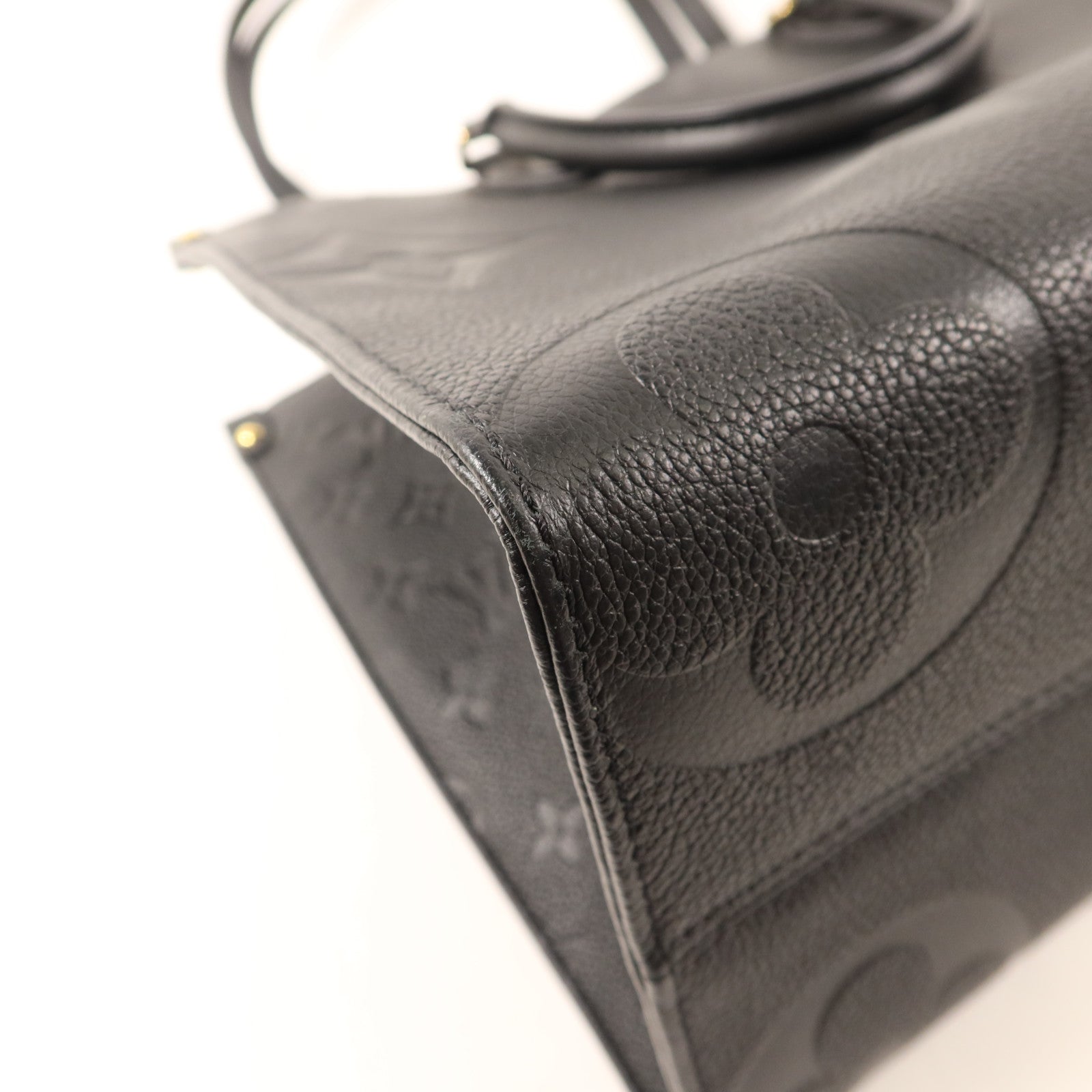 LOUIS VUITTON Monogram Empreinte On The Go MM金扣手挽肩背兩用袋