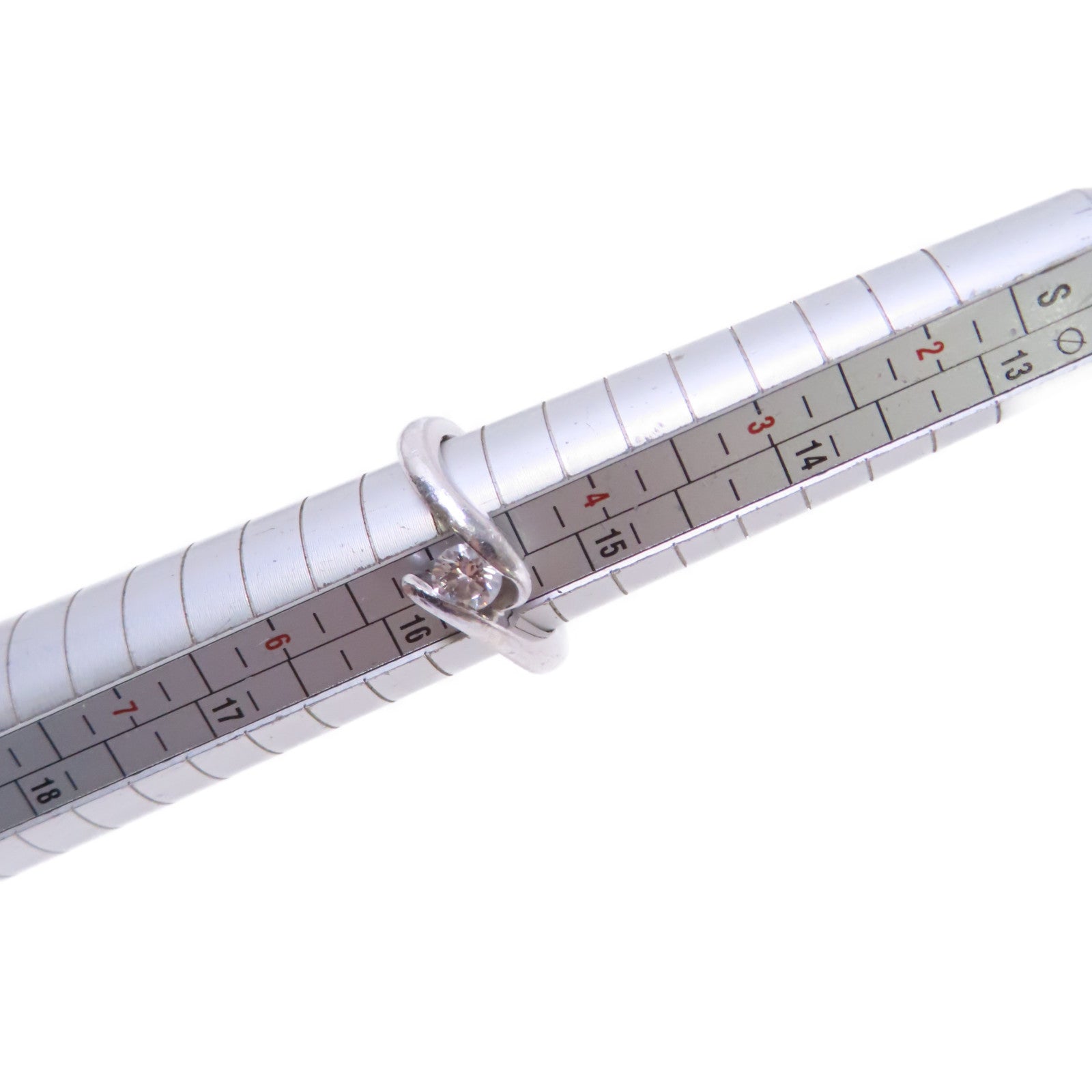 JEWELRY 18K白金/鑽石Diamond Ring戒指US#4.75