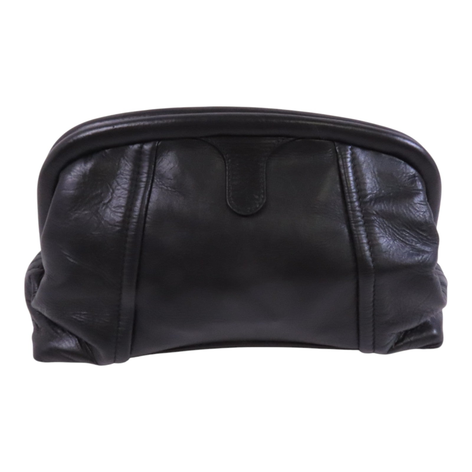 BALENCIAGA 牛皮皮革Clutch銀扣手拿包