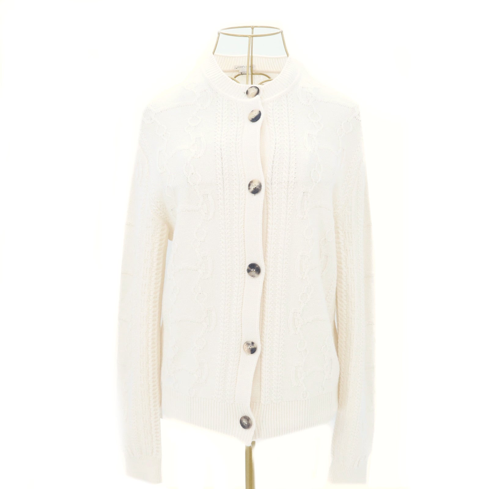 HERMES Wool/Cashmere Cardigan針織