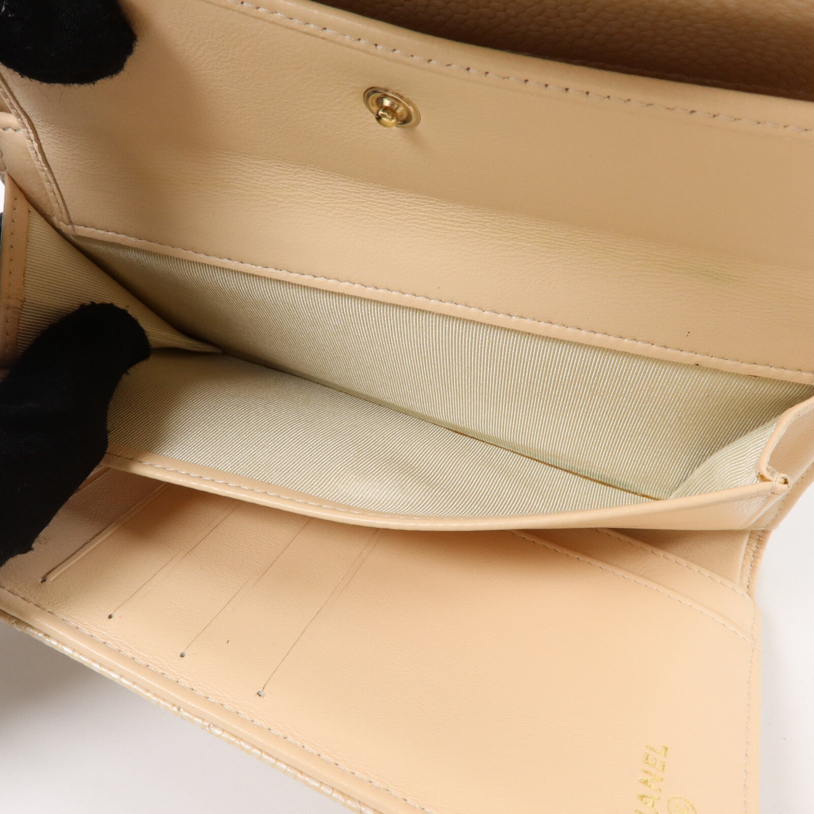 CHANEL 牛皮皮革Trifold Long Wallet長錢包