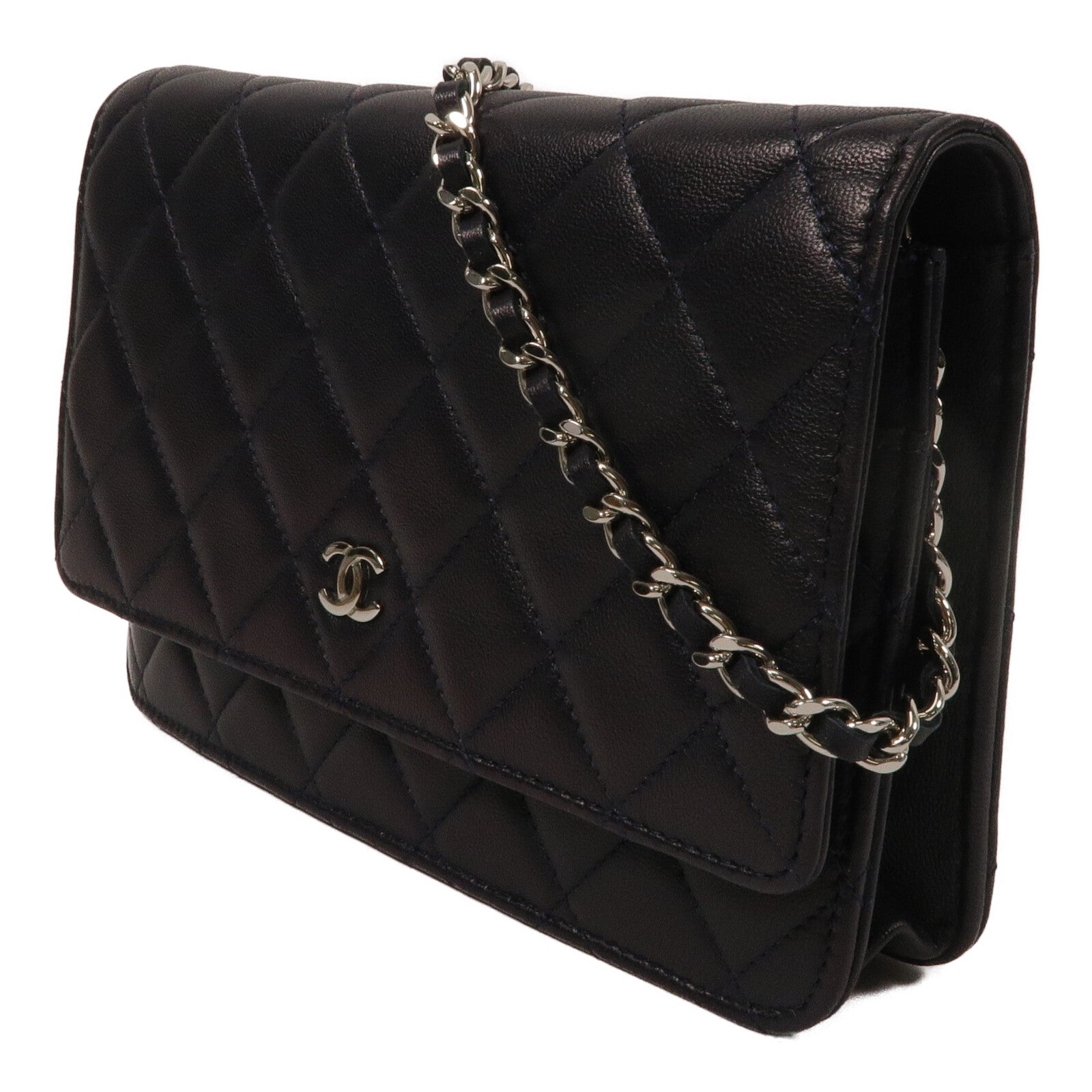 CHANEL 羊皮皮革WOC Wallet On Chain鏈帶肩背袋