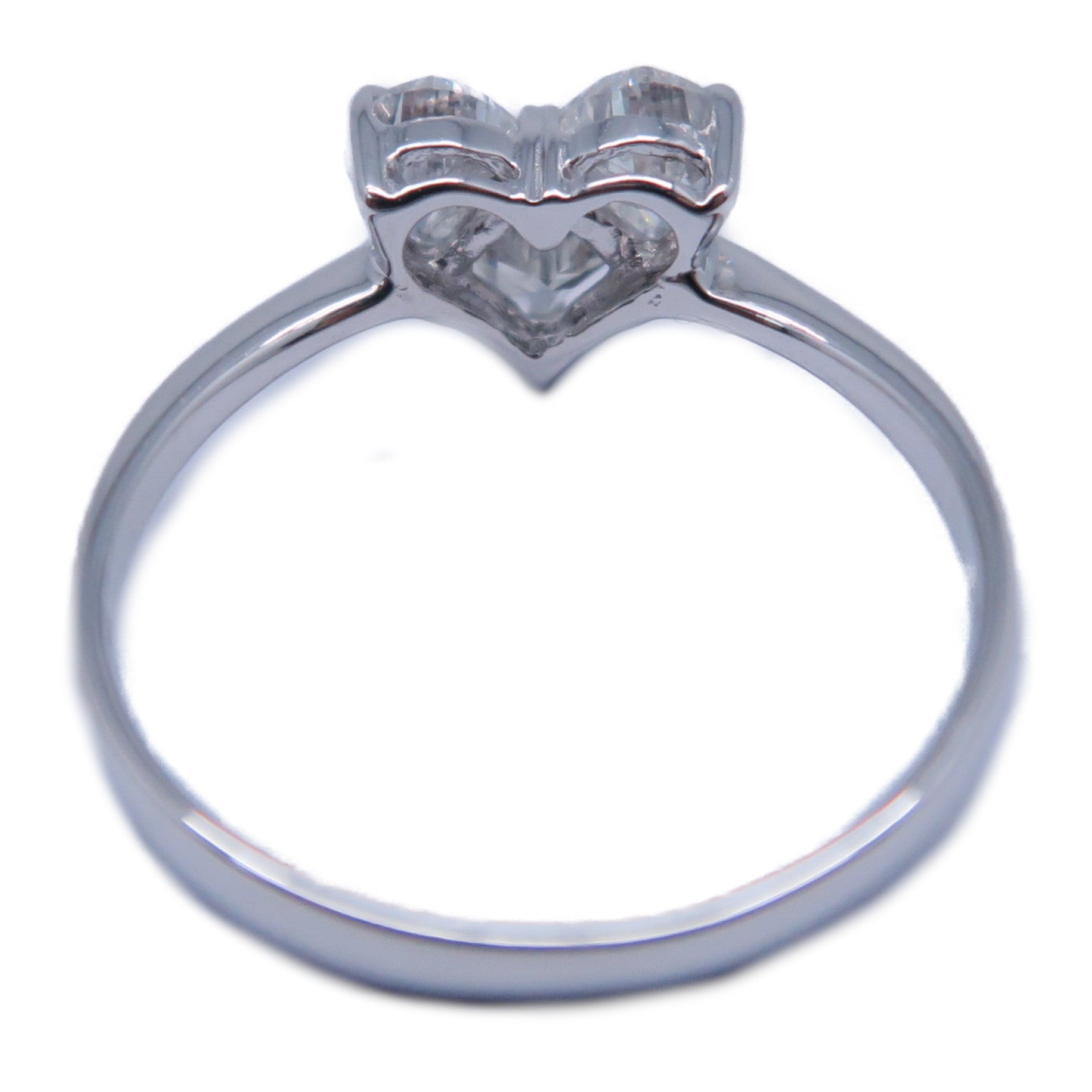 JEWELRY 【激減優惠】18K白金Heart Ring 0.82ct鑽石戒指US#5.5