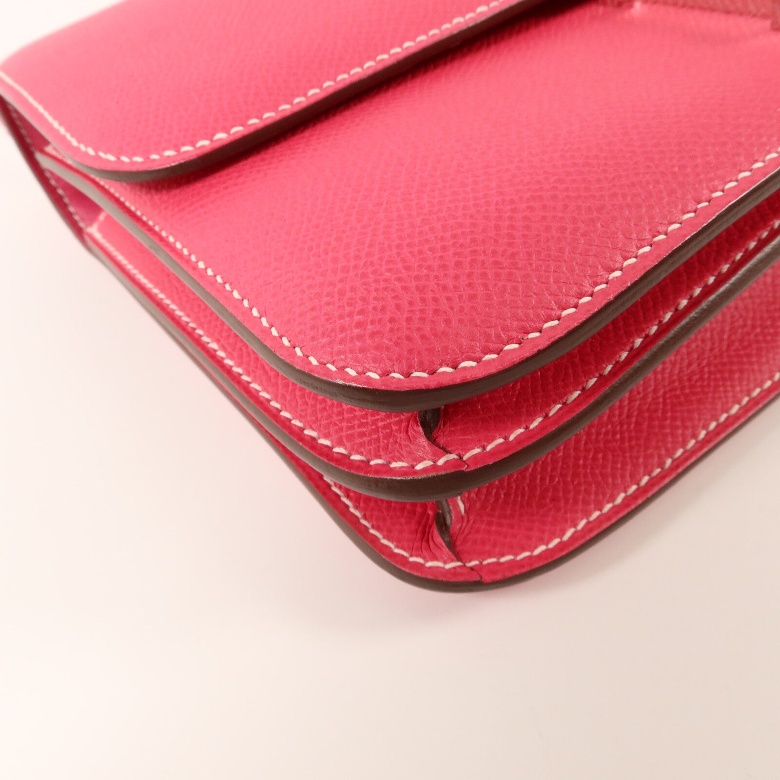 HERMES Epsom皮革Constance Elan肩背袋Rose Tyrien