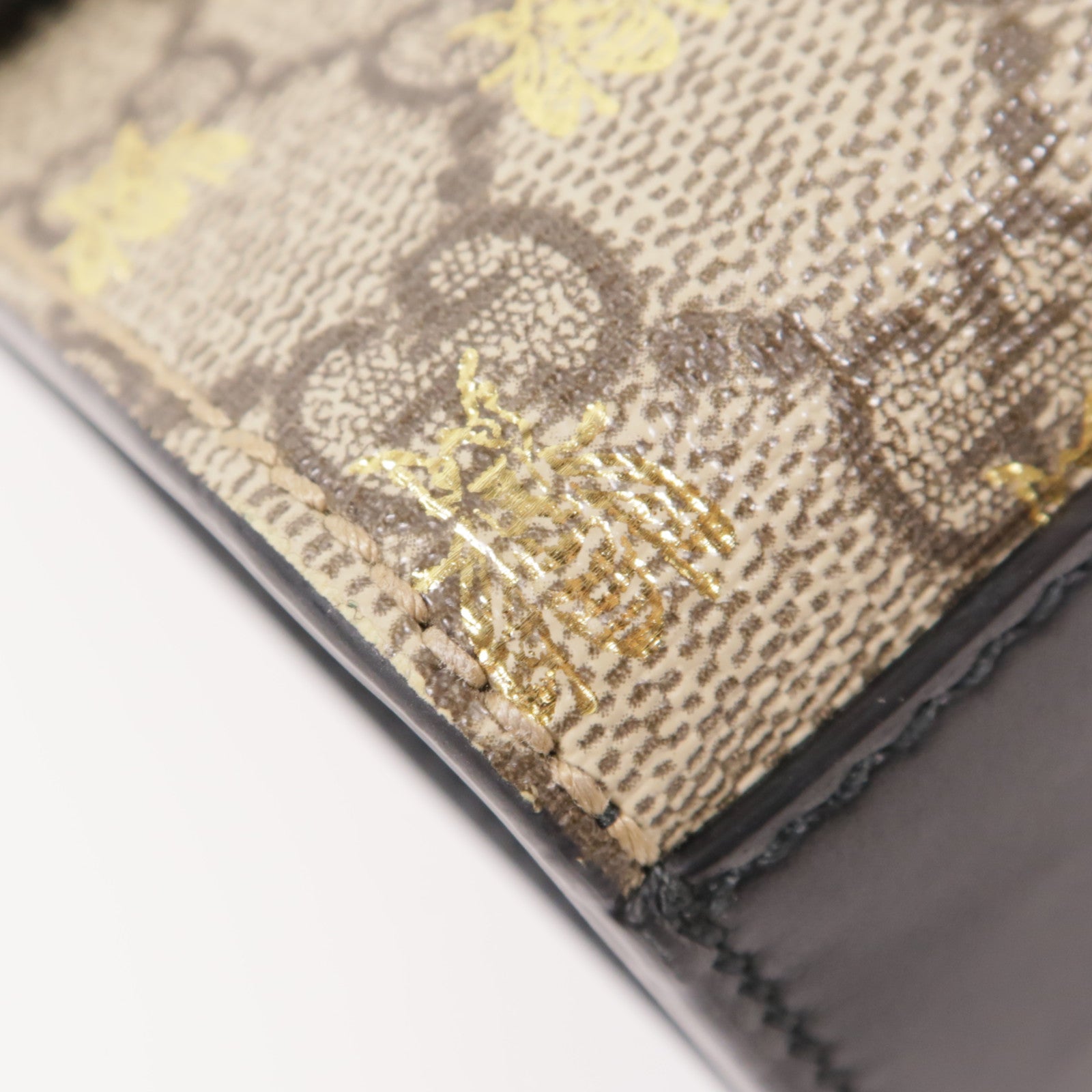 GUCCI 塗層帆布Padlock金扣鏈帶肩背袋