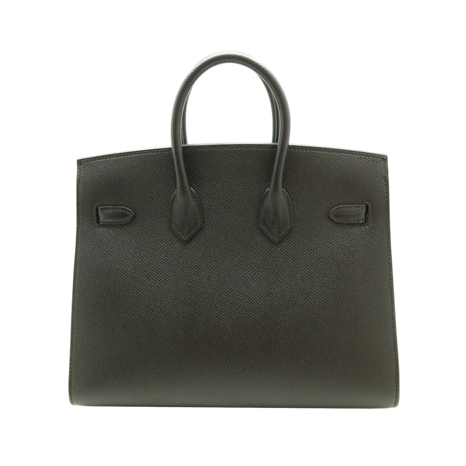 HERMES Epsom皮革Birkin 25金扣手挽袋Noir/黑色