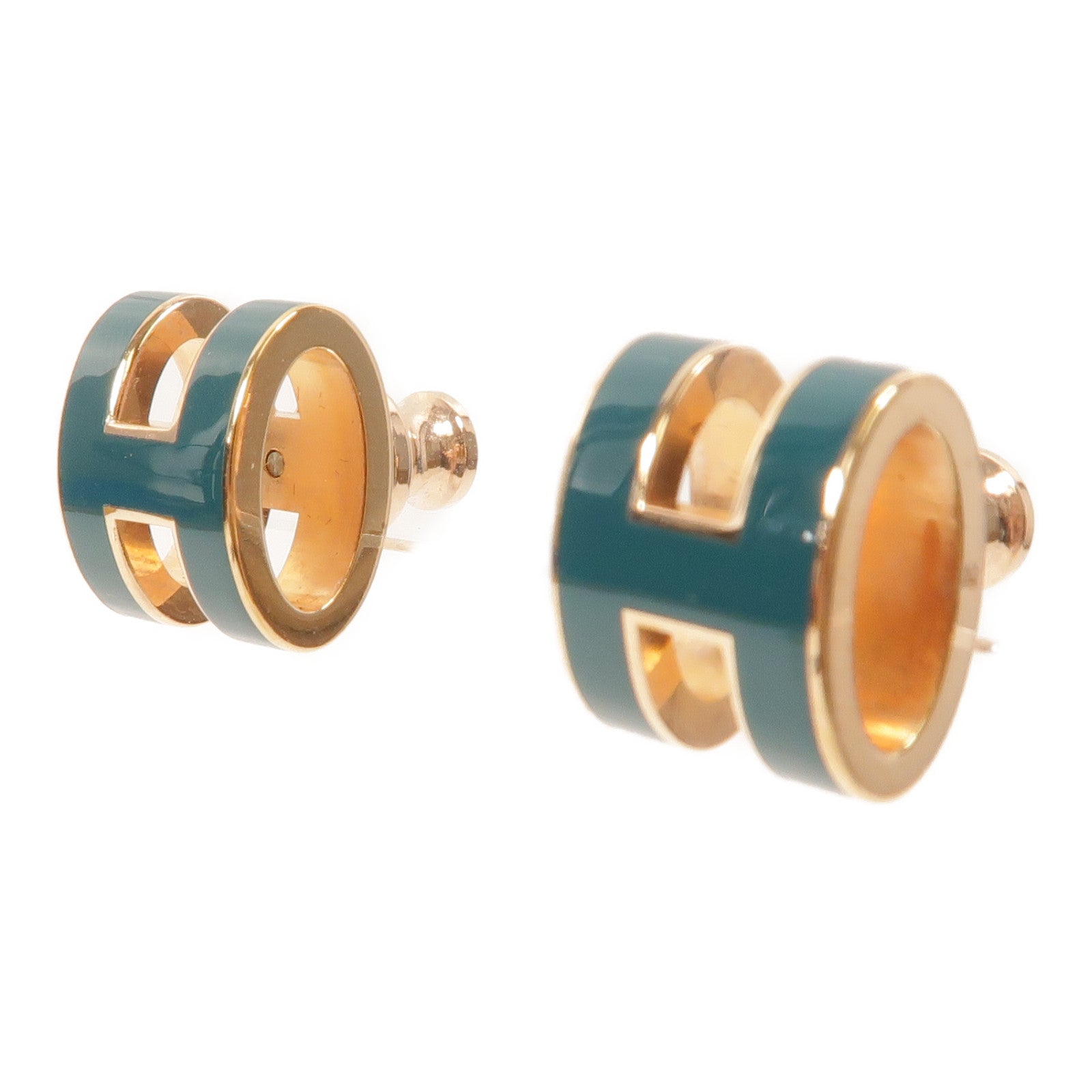 HERMES 金屬Pop H耳環