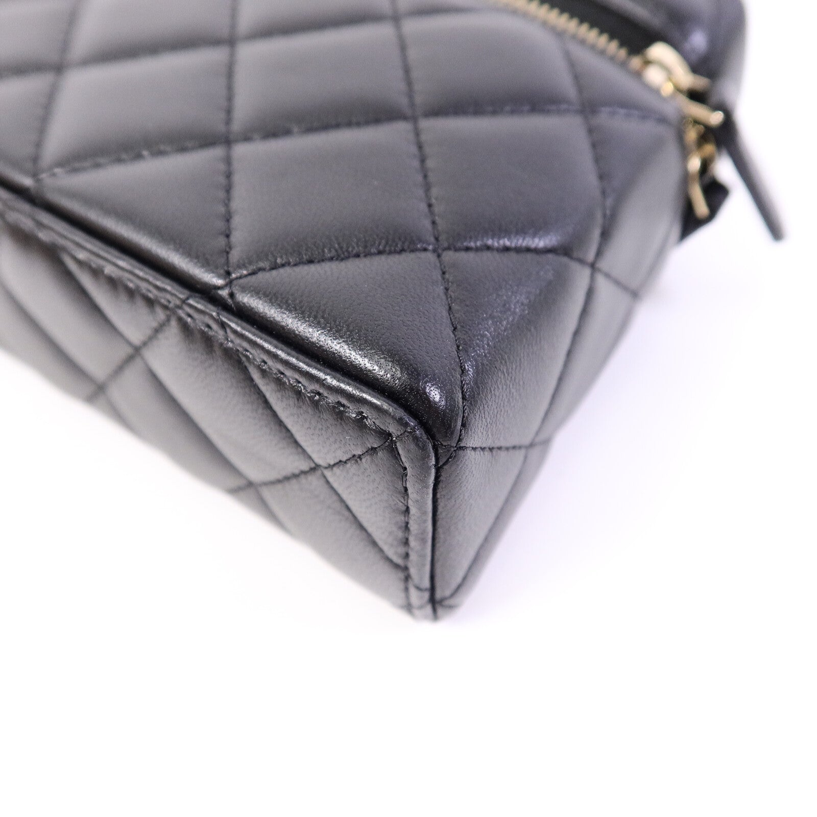 CHANEL 羊皮皮革Chain Shoulder手挽肩背兩用袋