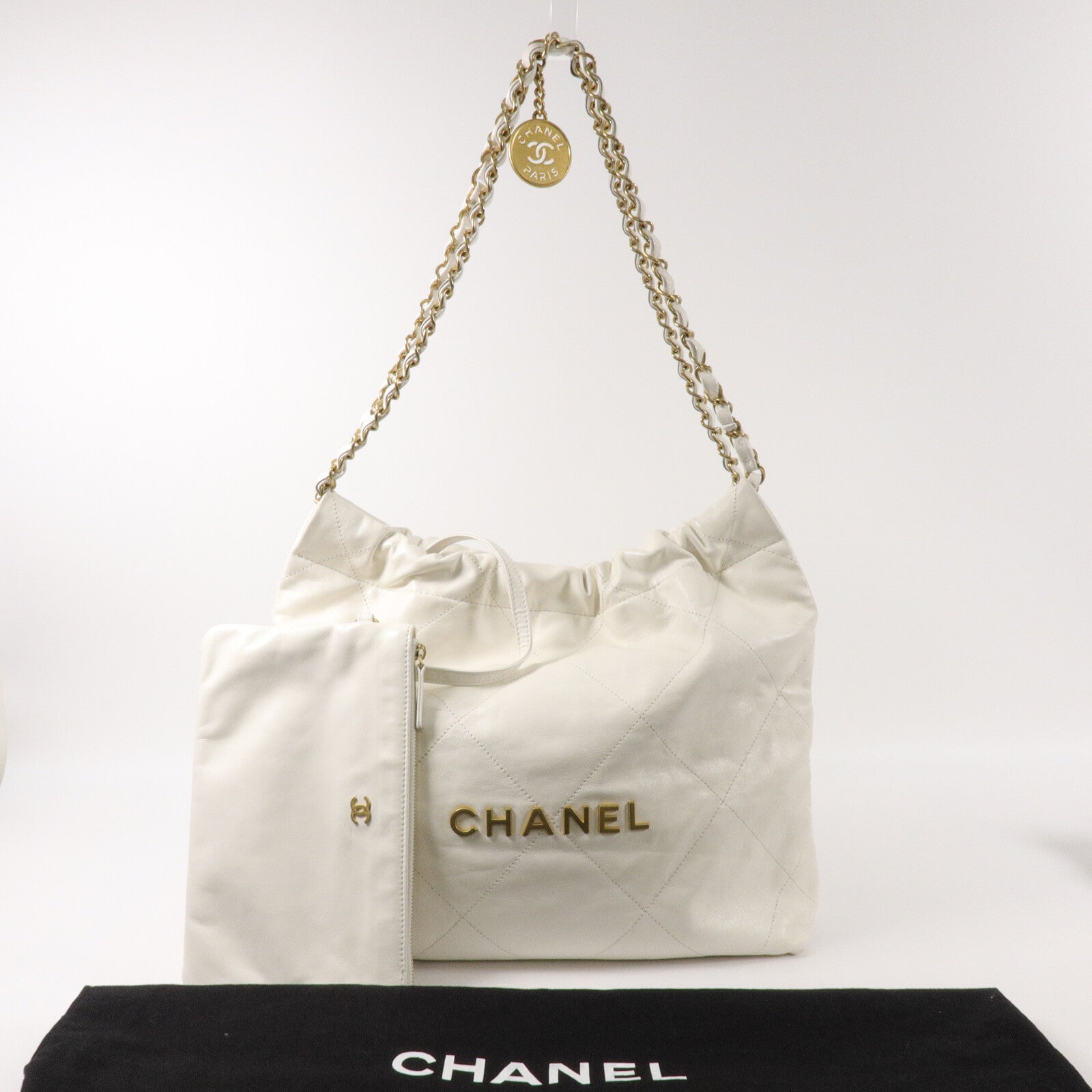 CHANEL 牛皮皮革Chanel 22 Small鏈帶肩背袋
