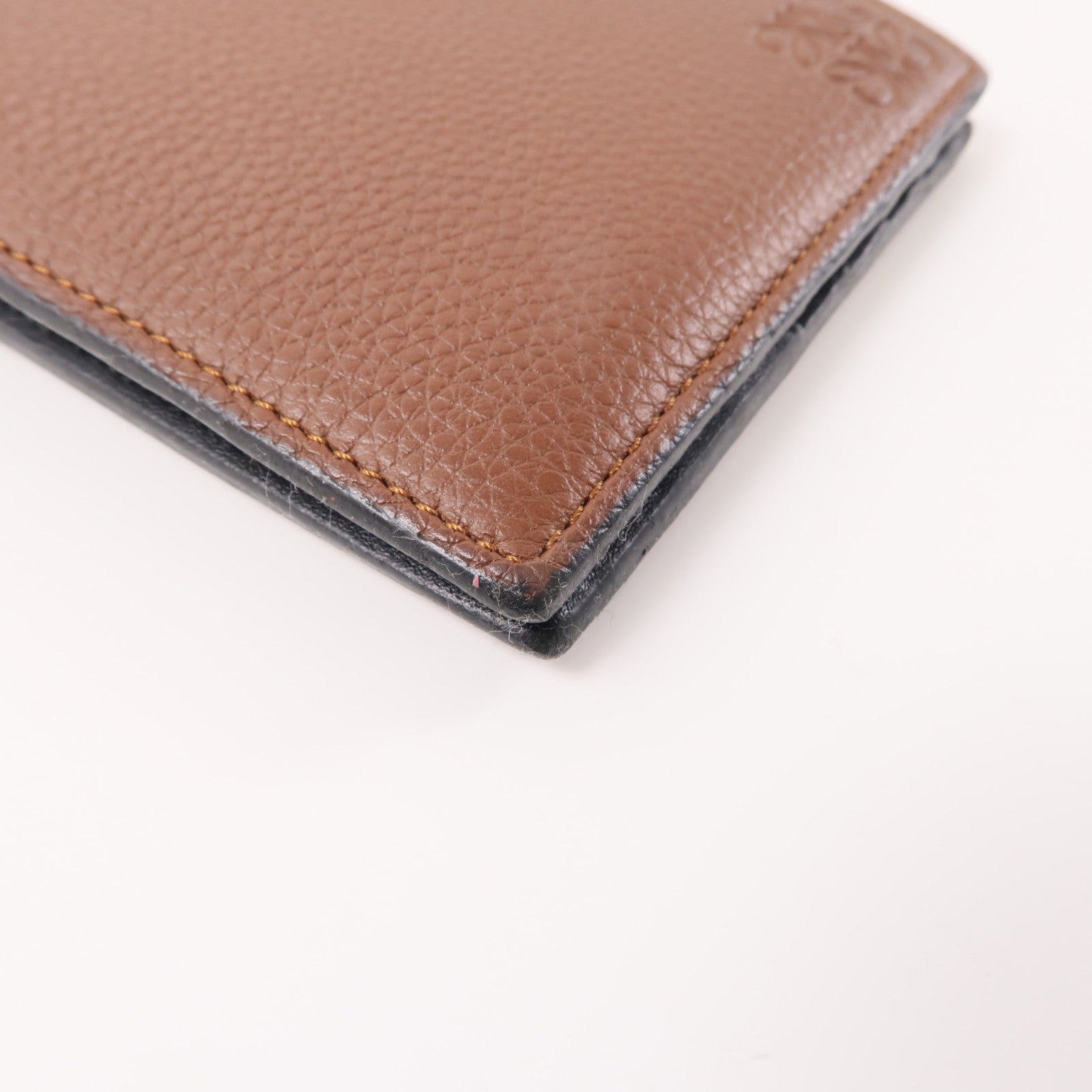 LOEWE 牛皮皮革Wallet錢包棕色