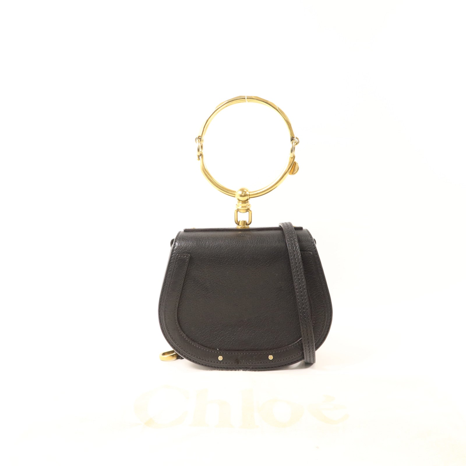 Chloe 牛皮皮革Nile金扣手挽肩背兩用袋