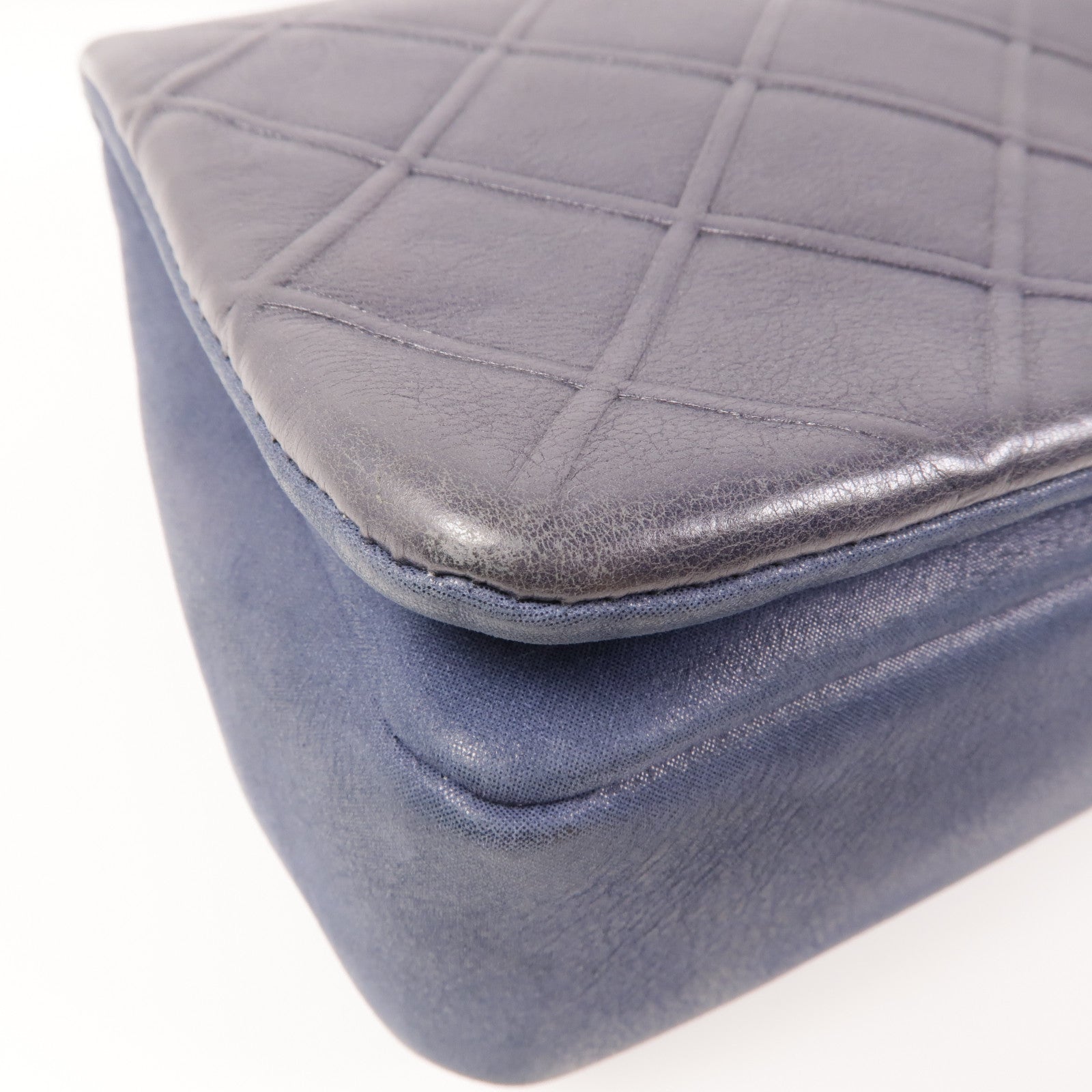 CHANEL 牛皮皮革Chain Shoulder Bag銀扣鏈帶肩背袋