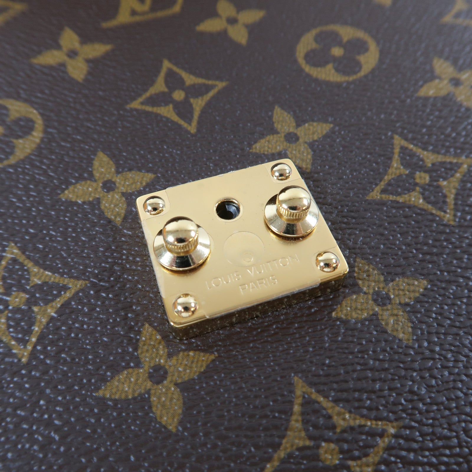 LOUIS VUITTON Monogram Reverse Pochette Métis金扣手挽肩背兩用袋啡色