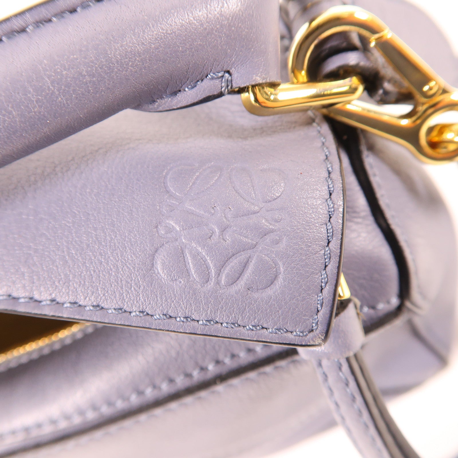LOEWE 牛皮皮革Puzzie Mini金扣手挽肩背兩用袋