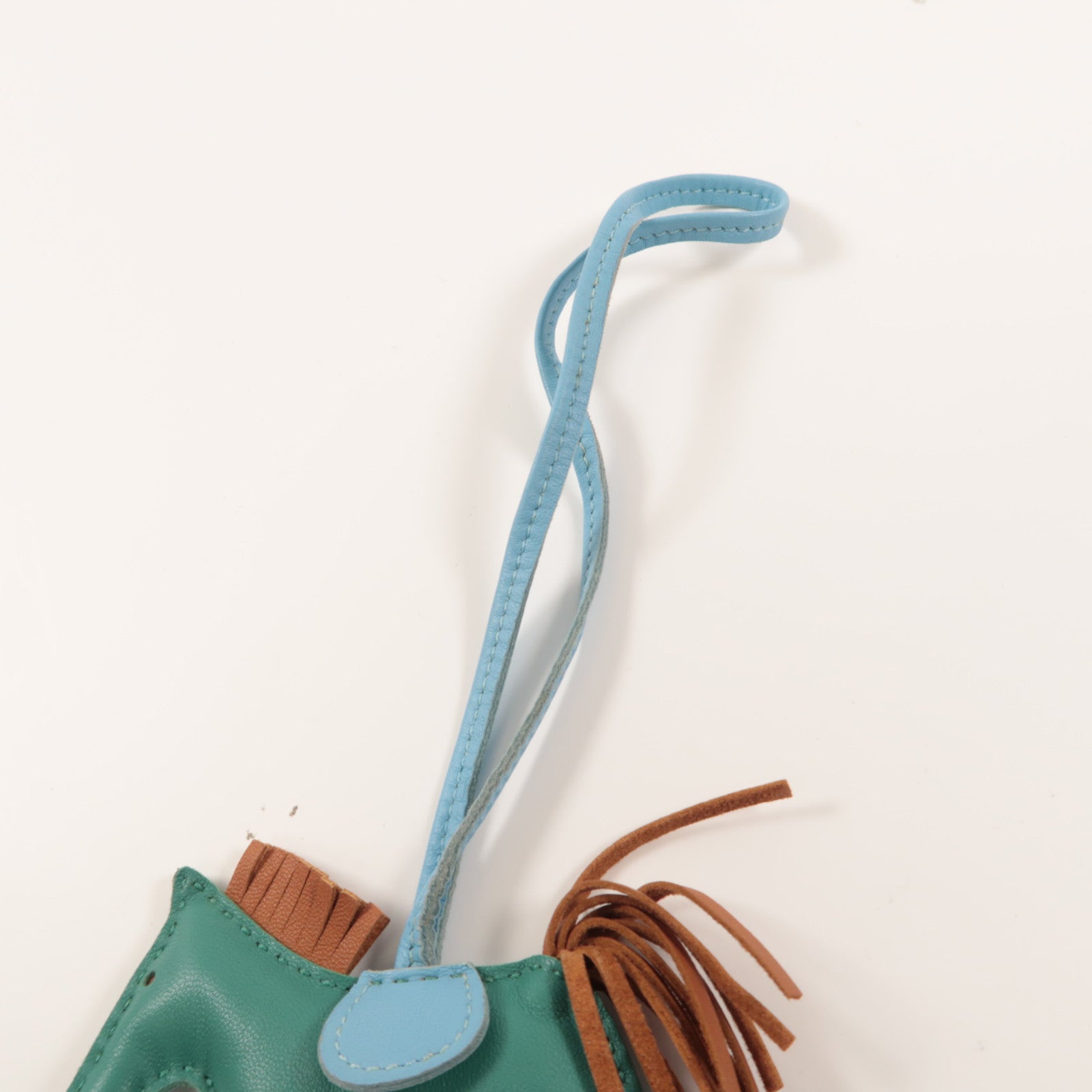 HERMES Swift皮革Rodeo S掛飾藍色/綠色/啡色
