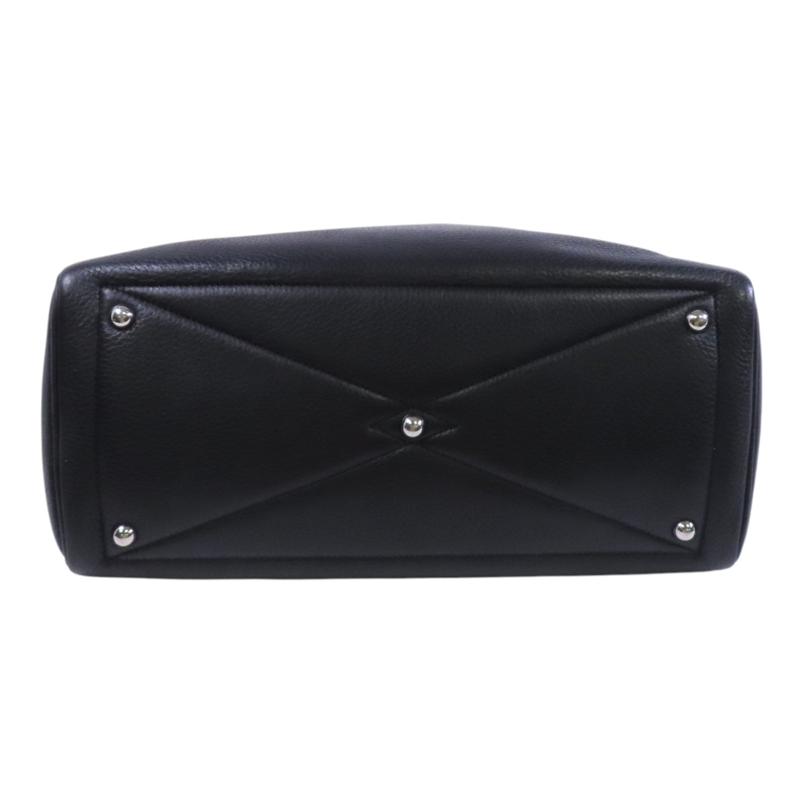 HERMES Clemence皮革Victoria 35銀扣手挽袋
