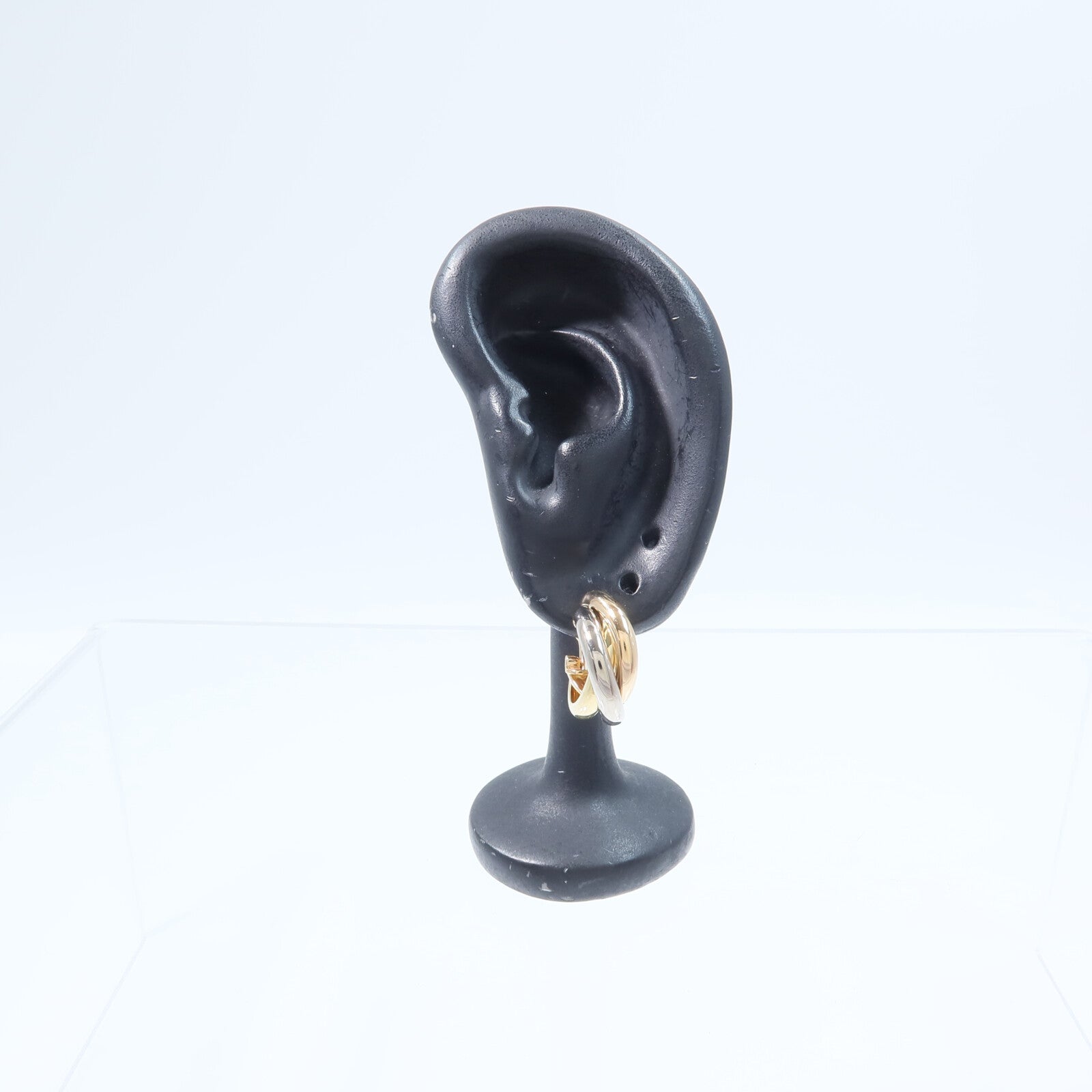 CARTIER 18K玫瑰金/黃金/白金Trinity Earrings耳環
