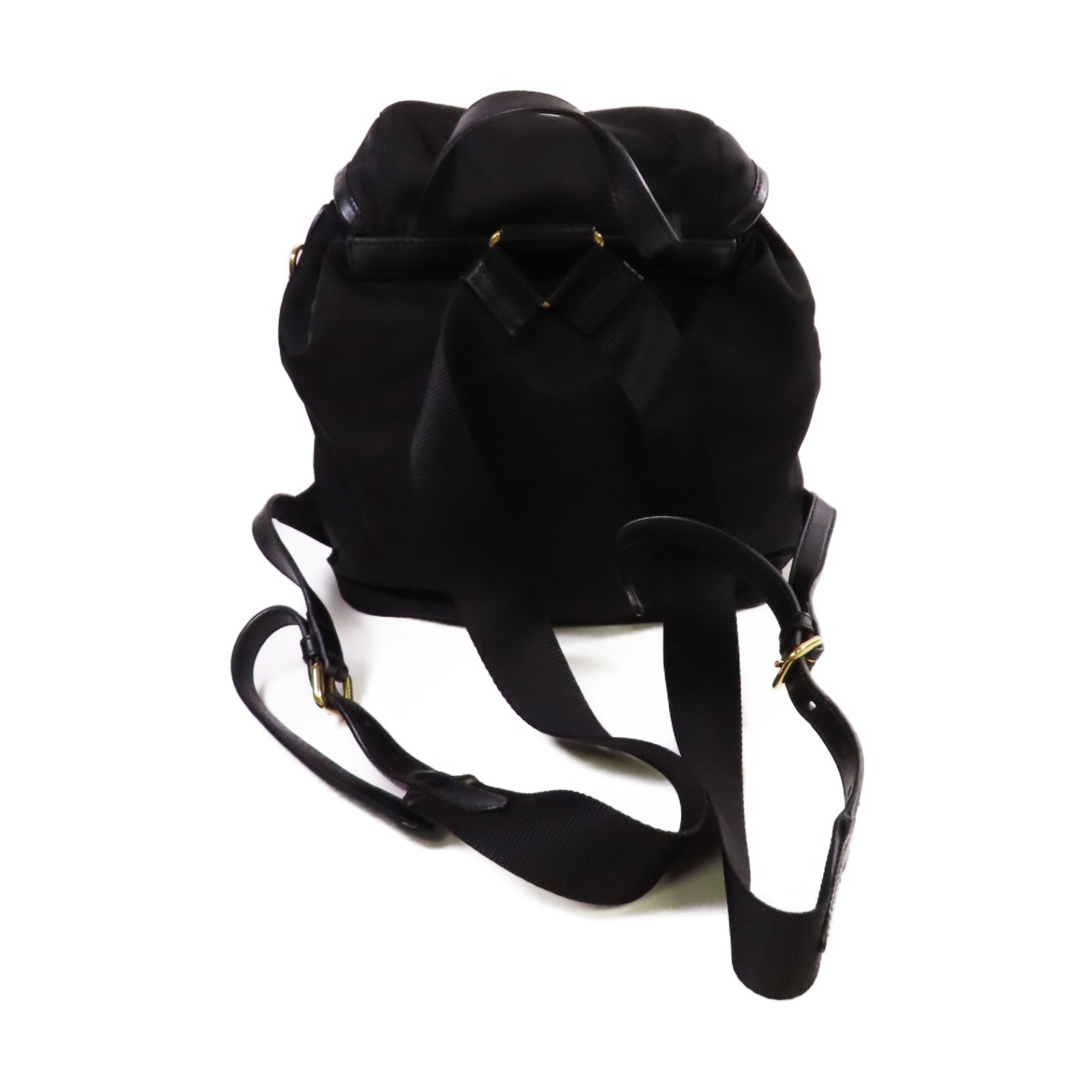 PRADA 尼龍Small Re-Nylon Backpack金扣背包黑色