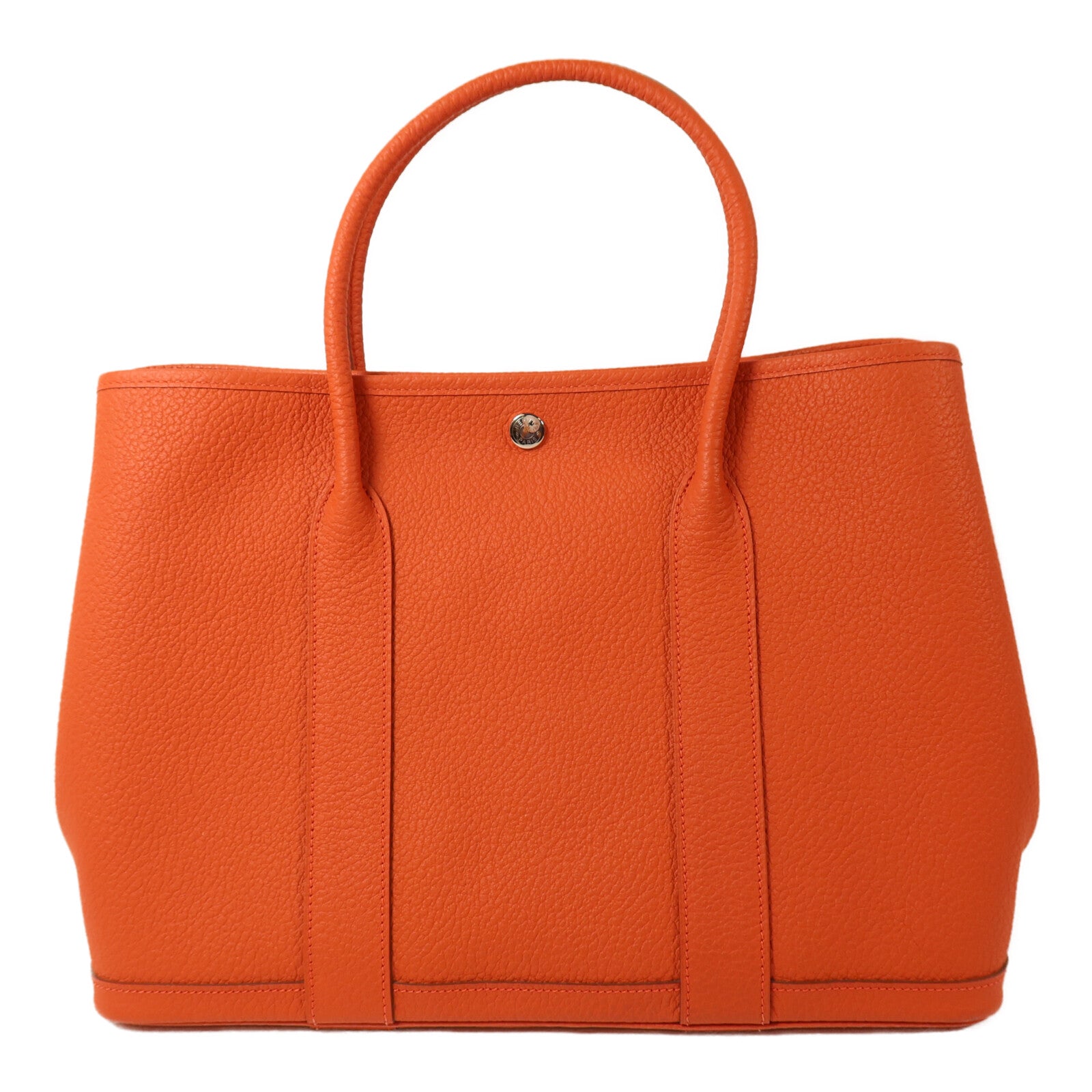 HERMES Negonda皮革Garden Party PM手挽袋Feu