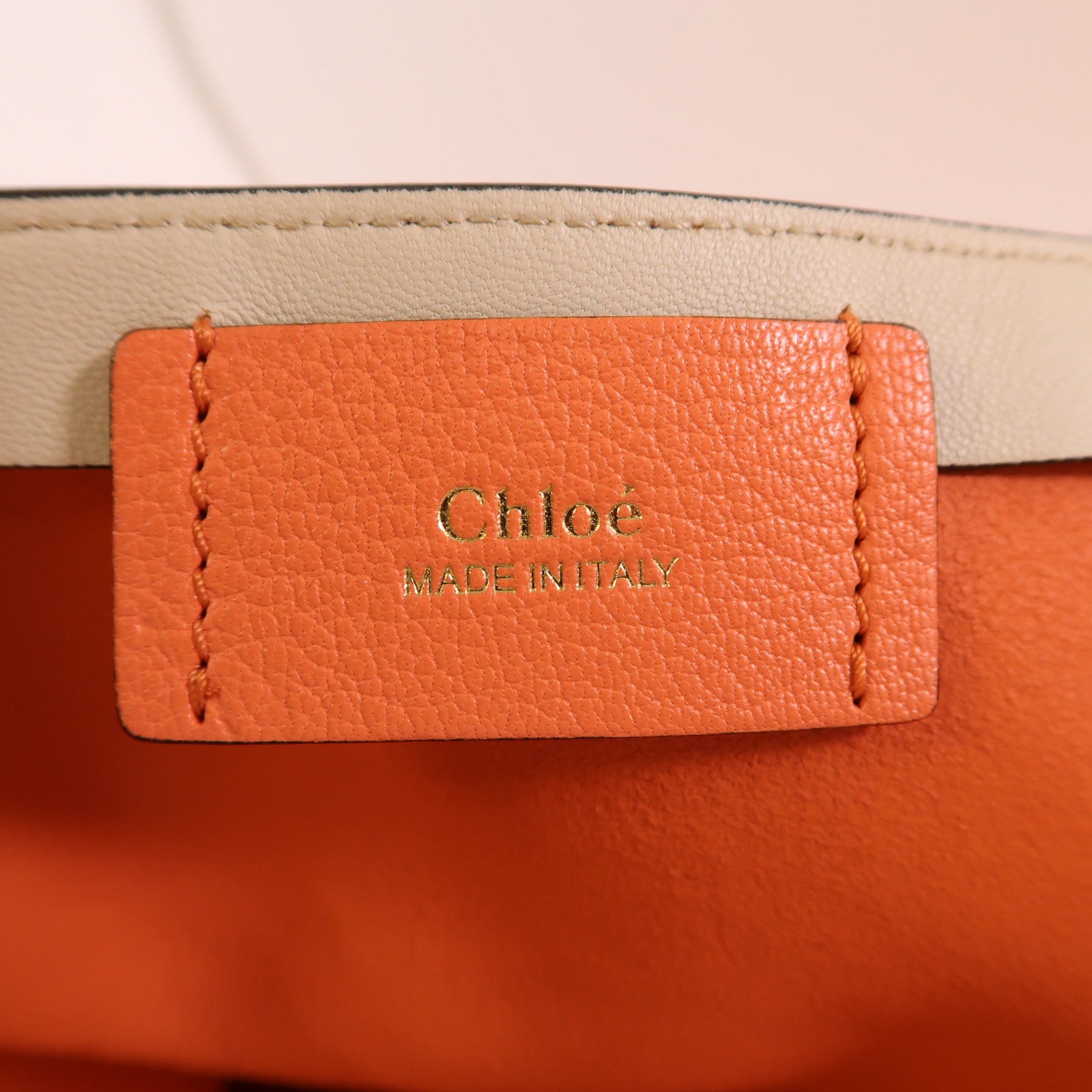 Chloe 牛皮皮革Tote Bag金扣肩背袋