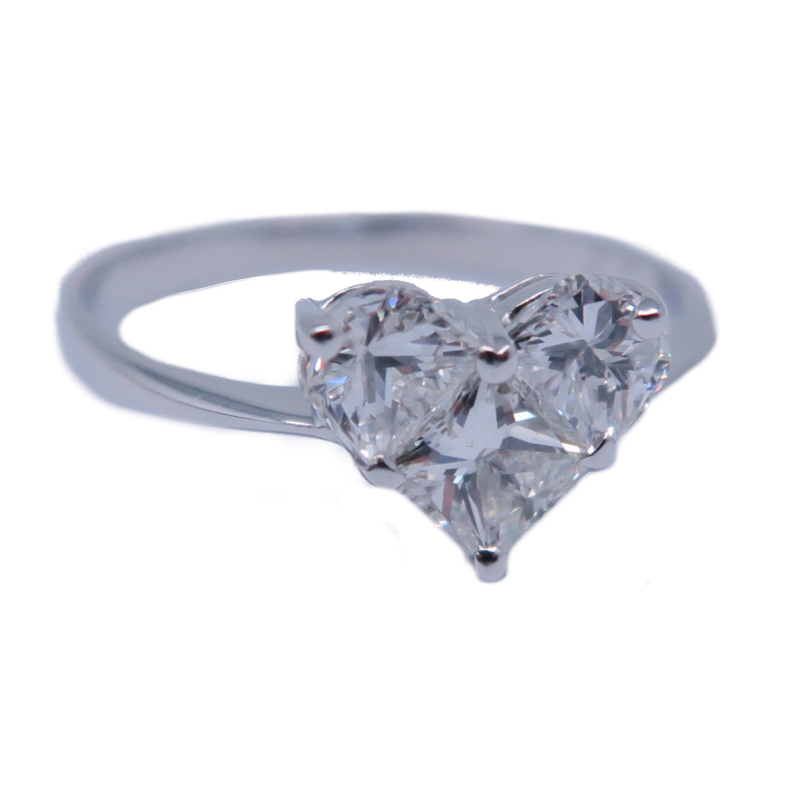 JEWELRY 【激減優惠】18K白金Heart Ring 0.82ct鑽石戒指US#5.5