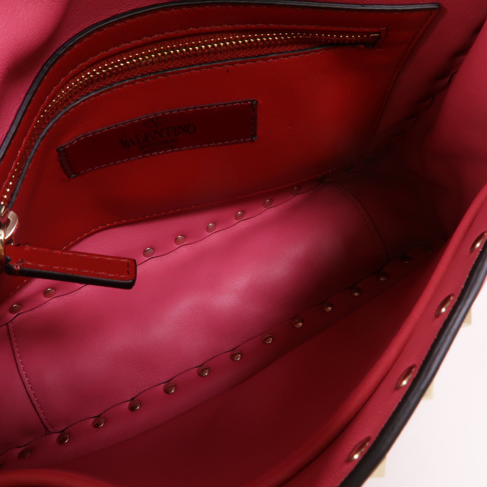 Valentino 牛皮皮革Rockstud Spike手挽肩背兩用袋