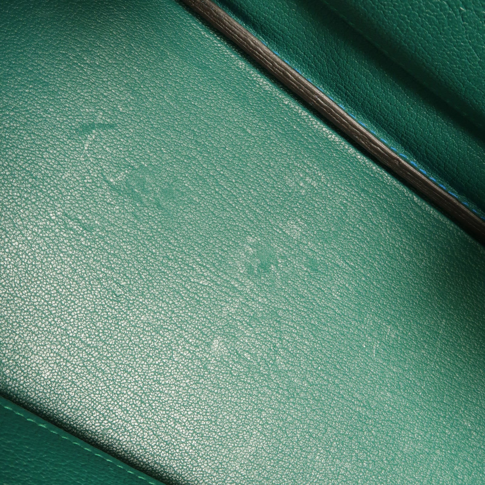 HERMES Clemence皮革Birkin 30手挽袋Bleu Izmir/Malachite