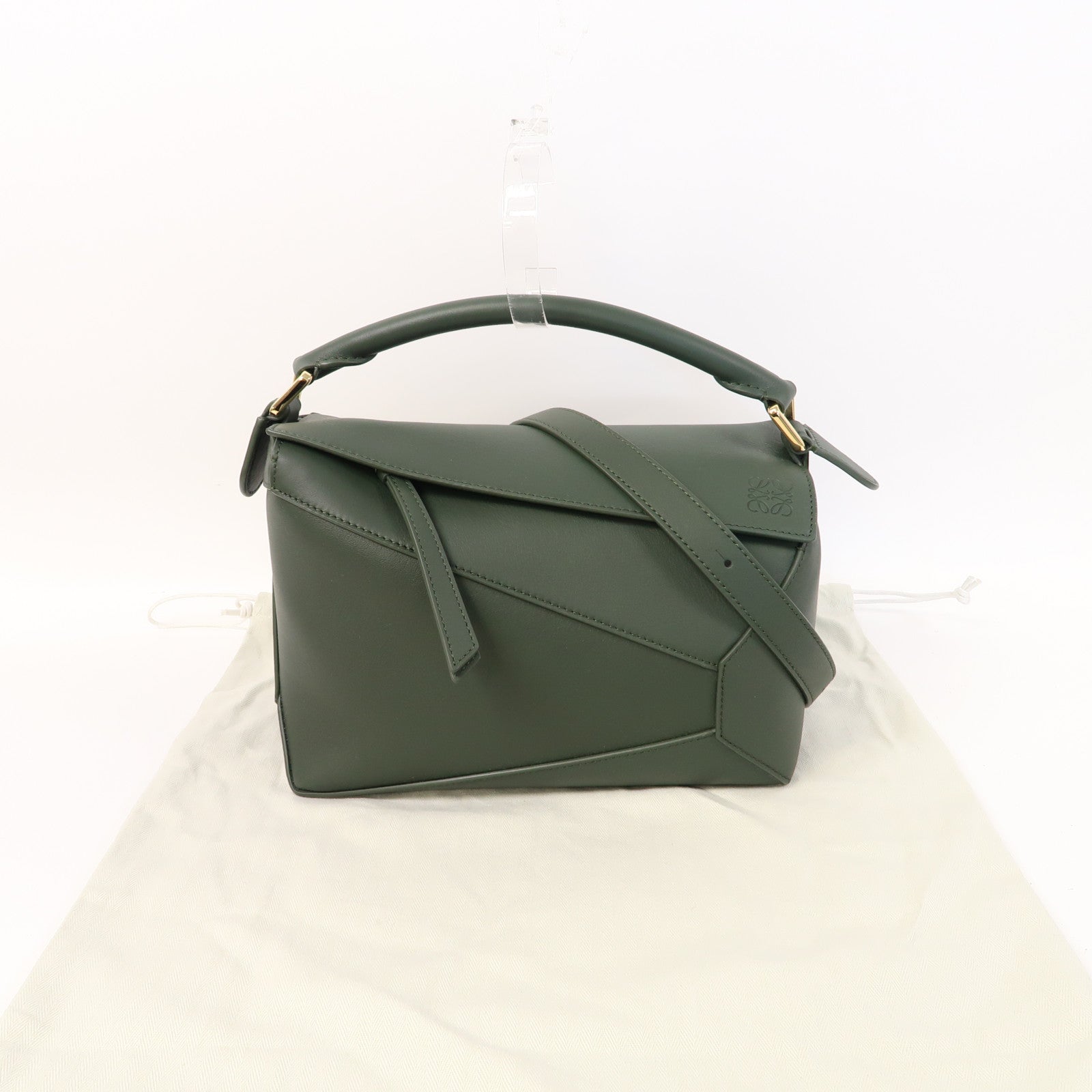 LOEWE 牛皮皮革Puzzle Bag金扣手挽肩背兩用袋手挽肩背兩用袋
