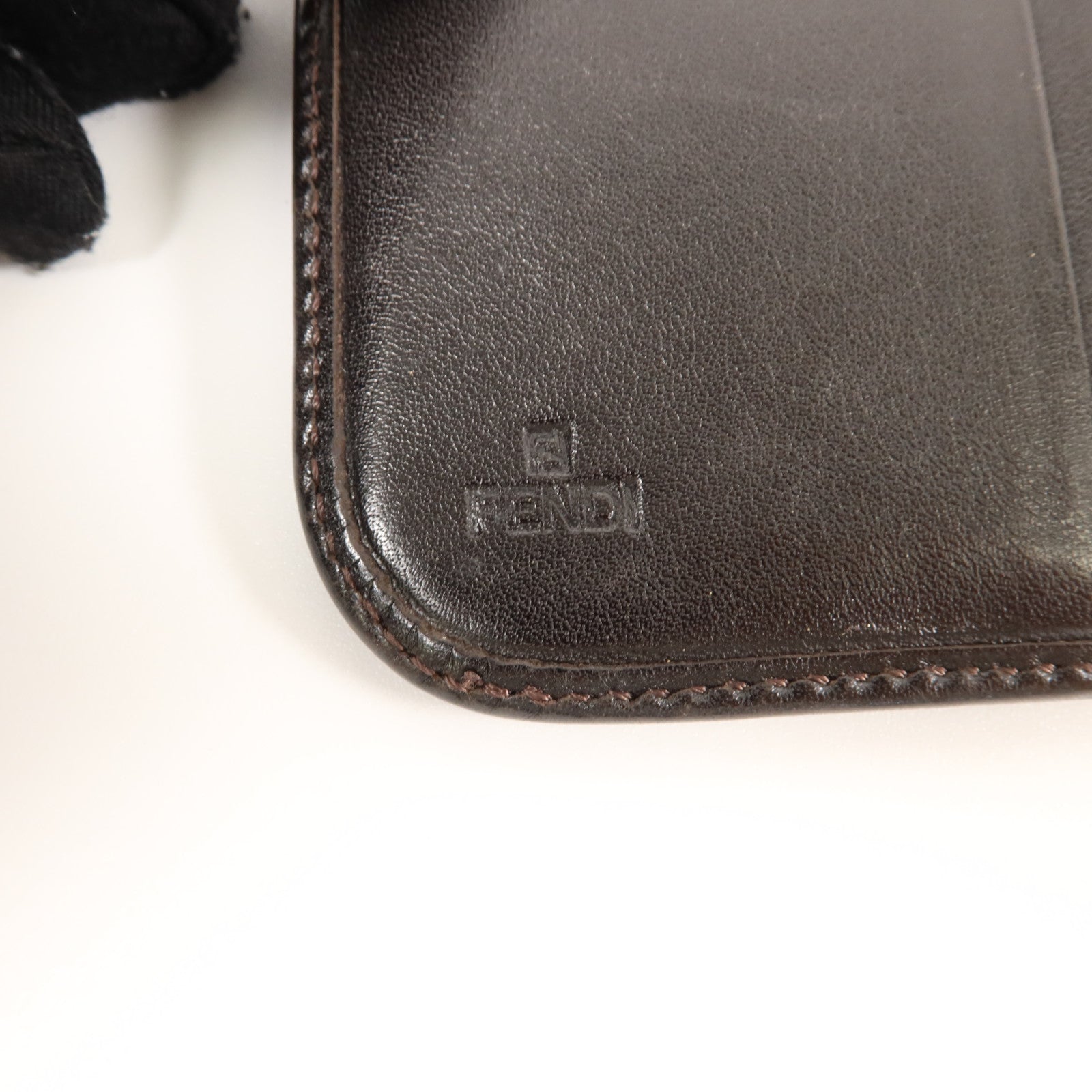 FENDI 帆布Bifold Wallet銀扣錢包