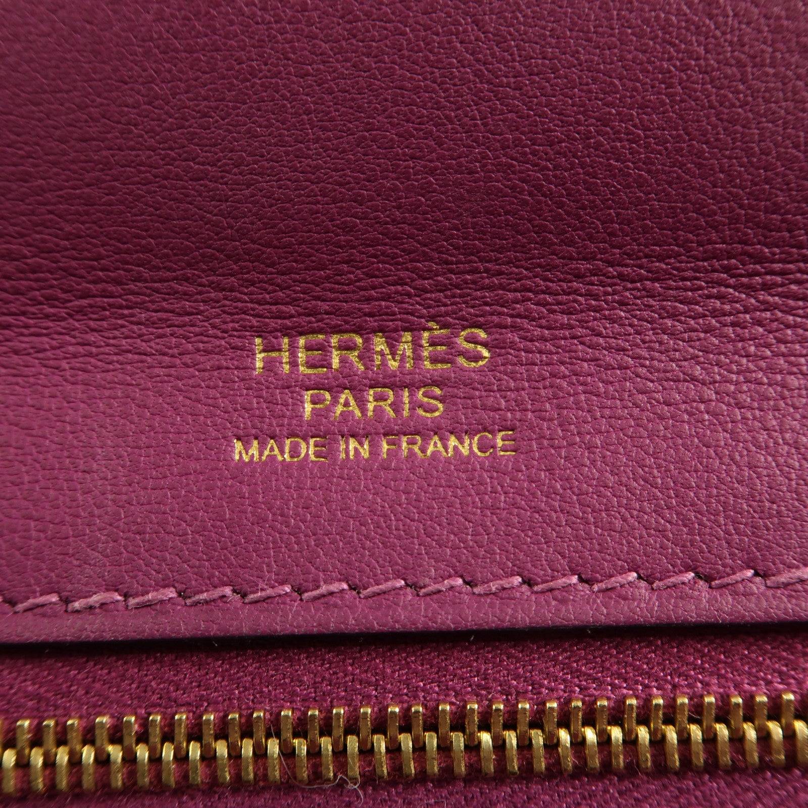 HERMES Clemence皮革24/24 29CM金扣手挽肩背兩用袋Anemone海葵紫色