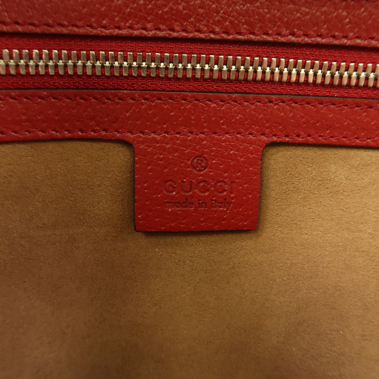 GUCCI 塗層帆布Backpack銀扣背包