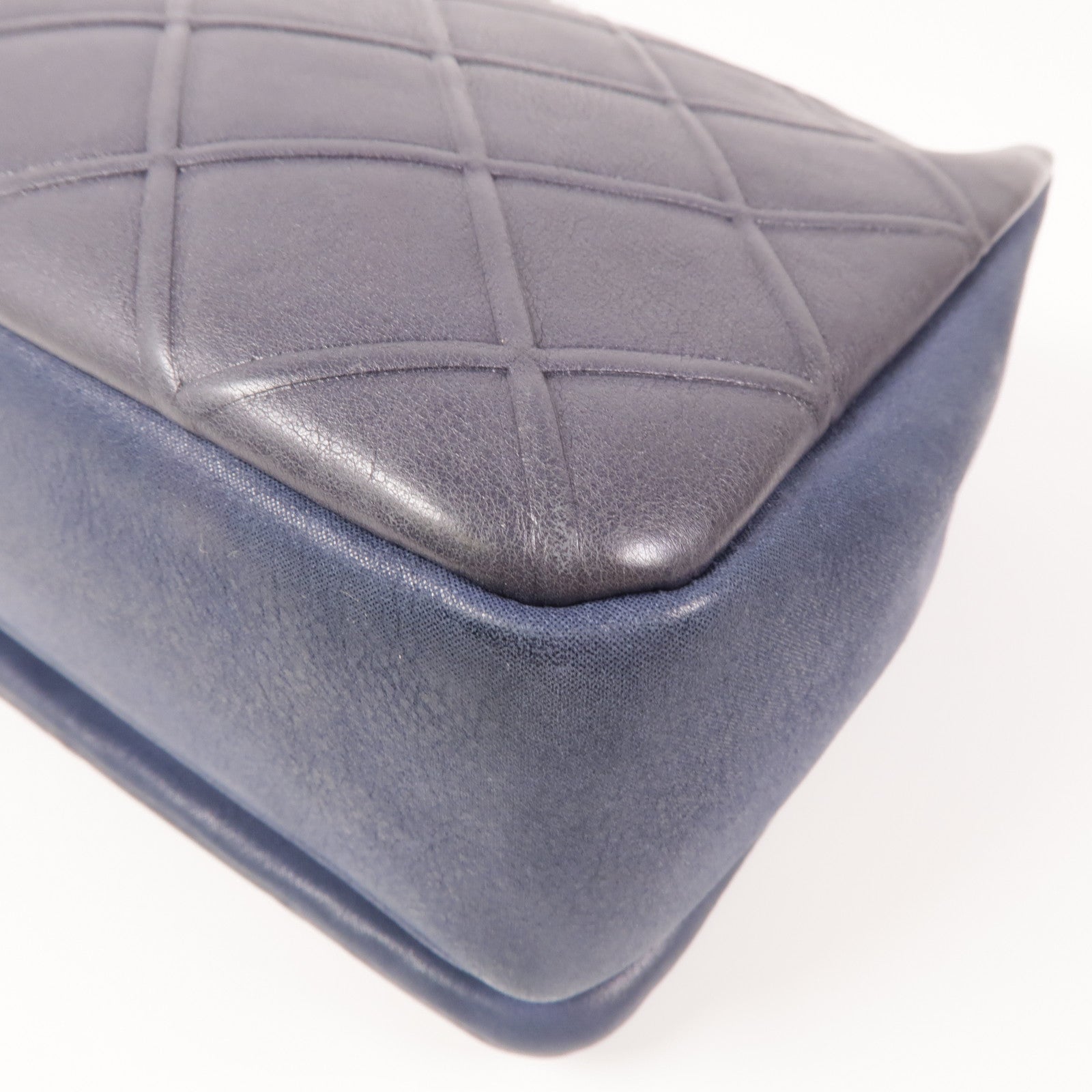 CHANEL 牛皮皮革Chain Shoulder Bag銀扣鏈帶肩背袋