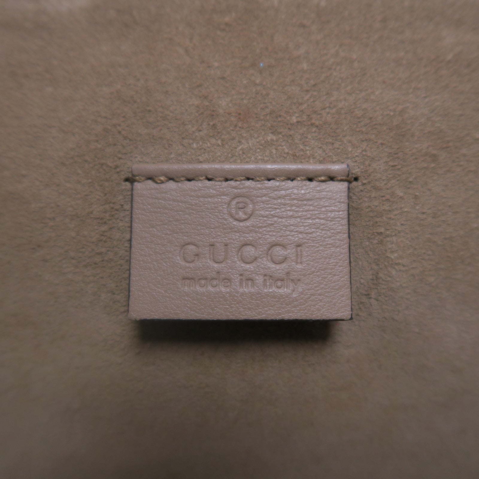 GUCCI 【激減優惠】塗層帆布Shoulder Bag銀扣鏈帶肩背袋啡色