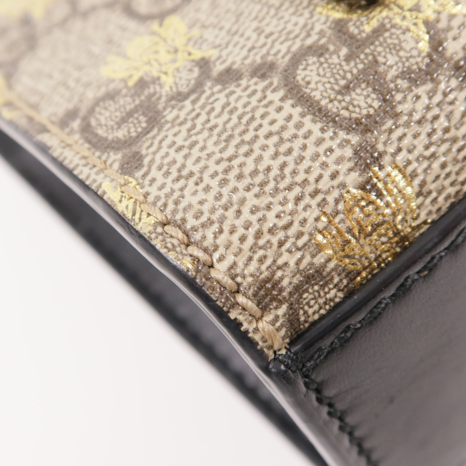 GUCCI 塗層帆布Padlock金扣鏈帶肩背袋