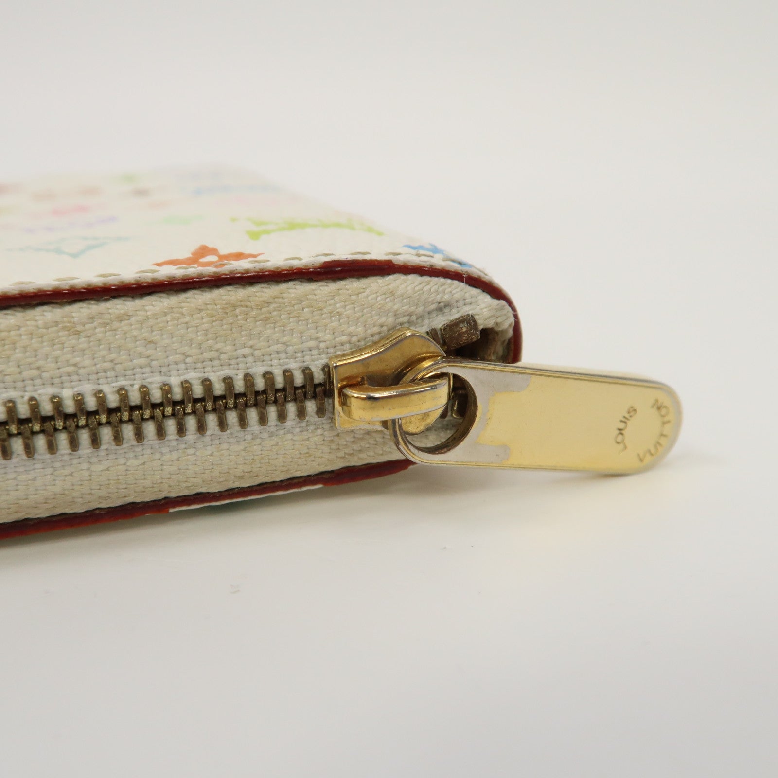LOUIS VUITTON Monogram Multicolore Coin Case金扣零錢包白色/彩色
