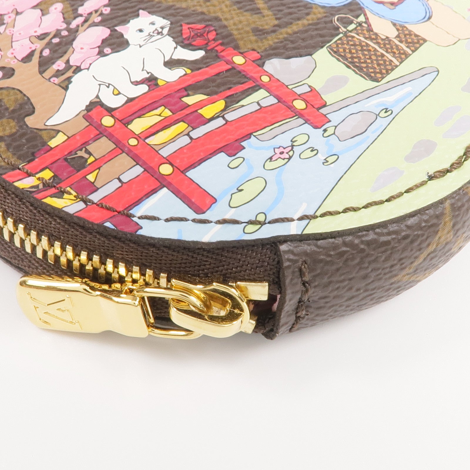 LOUIS VUITTON Monogram Coin Case金扣零錢包