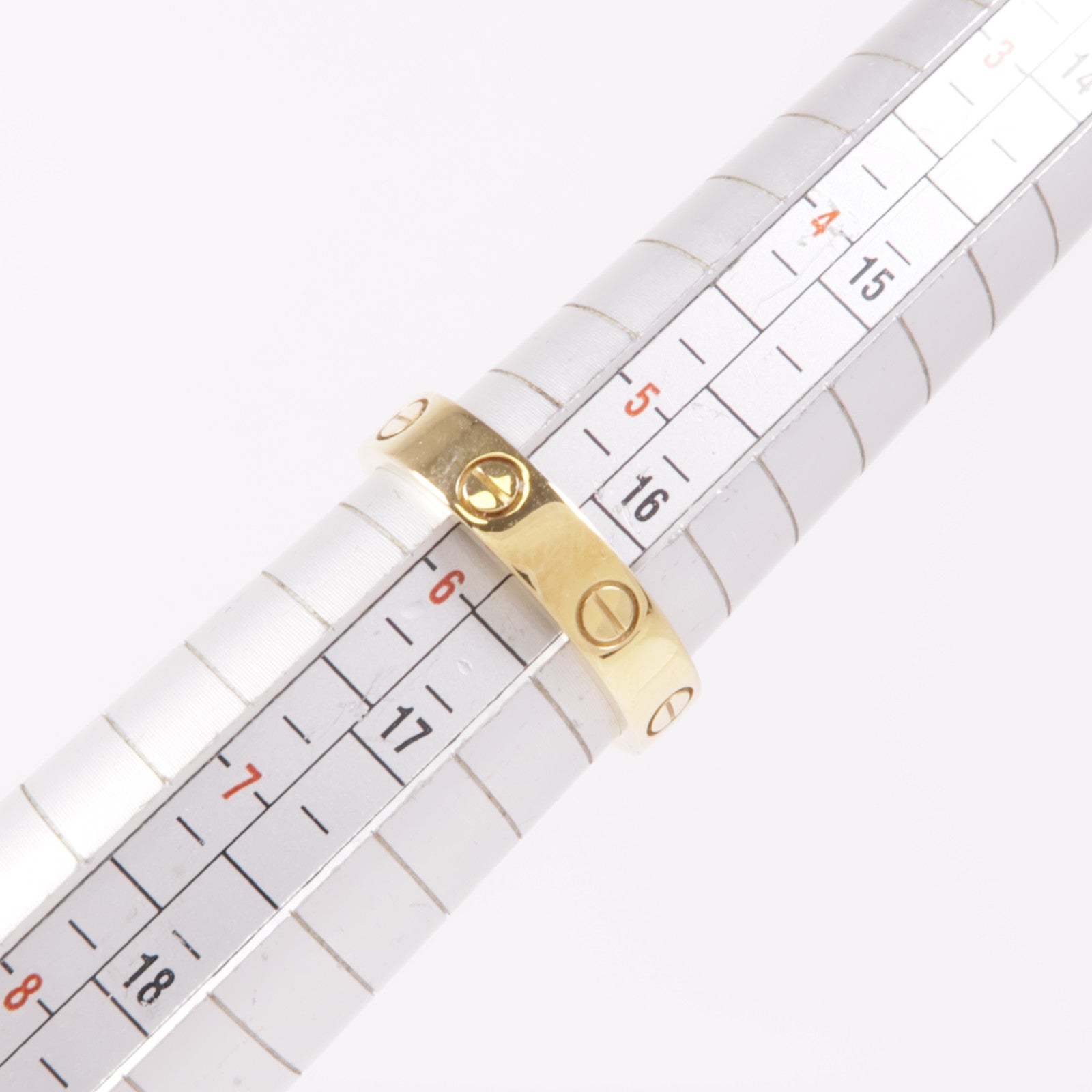 CARTIER Love Ring 18K Yellow Gold Cartier#51 US#5.75 B4056100