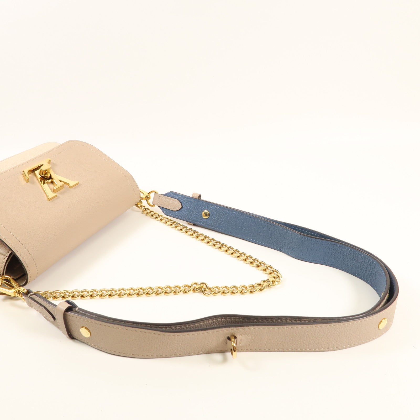 LOUIS VUITTON 【激減優惠】牛皮皮革Lockme Tender金扣鏈帶肩背袋