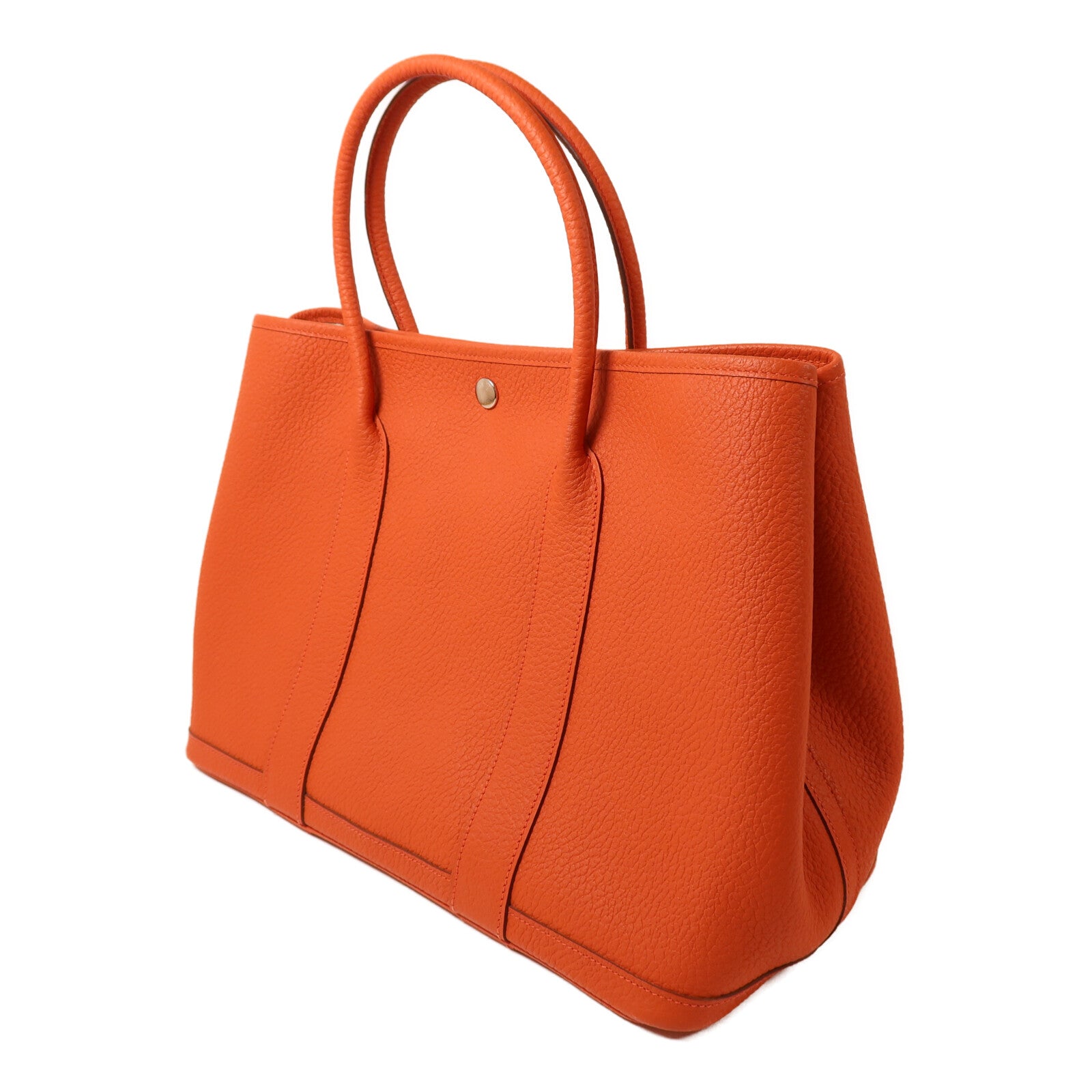 HERMES Negonda皮革Garden Party PM手挽袋Feu