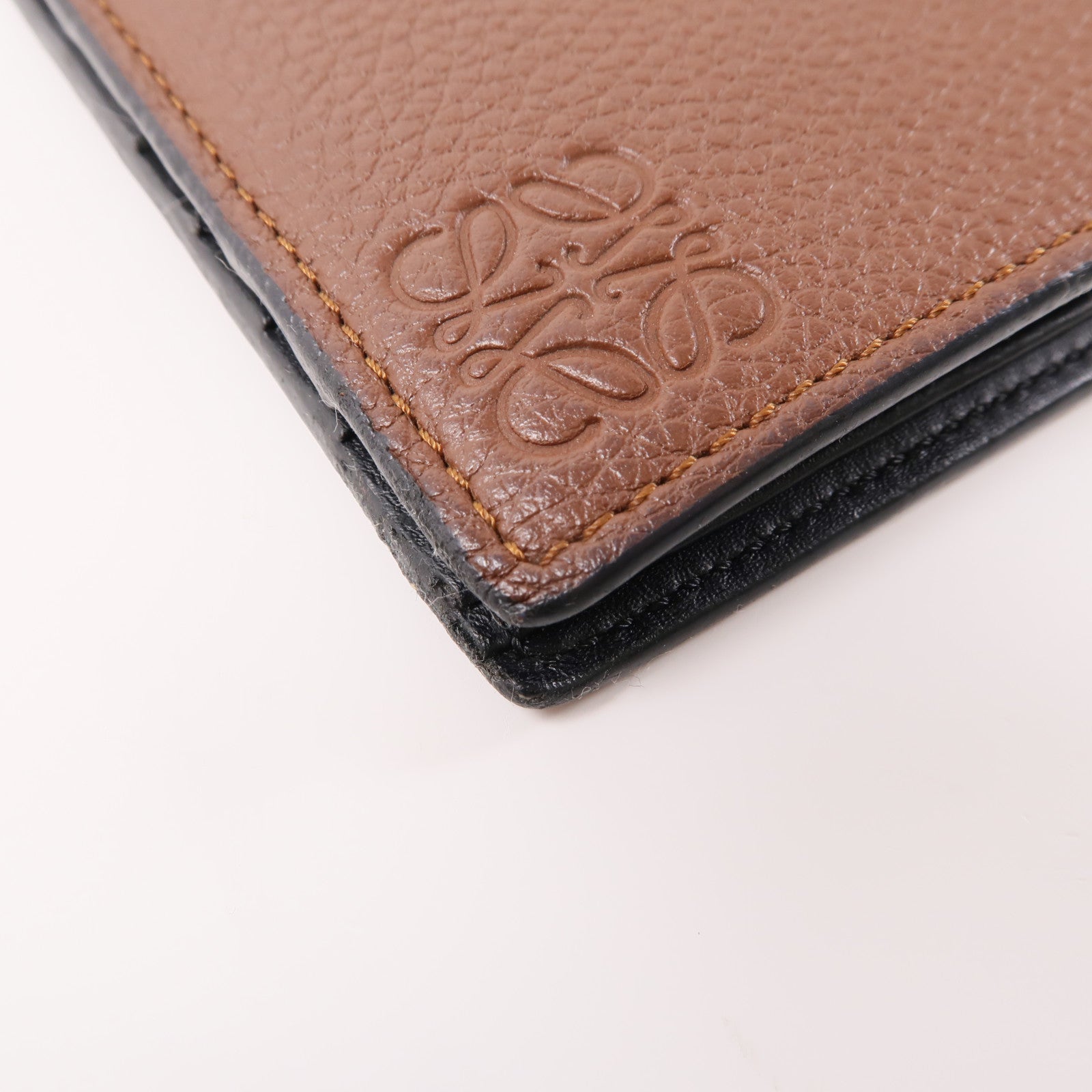 LOEWE 牛皮皮革Wallet錢包棕色