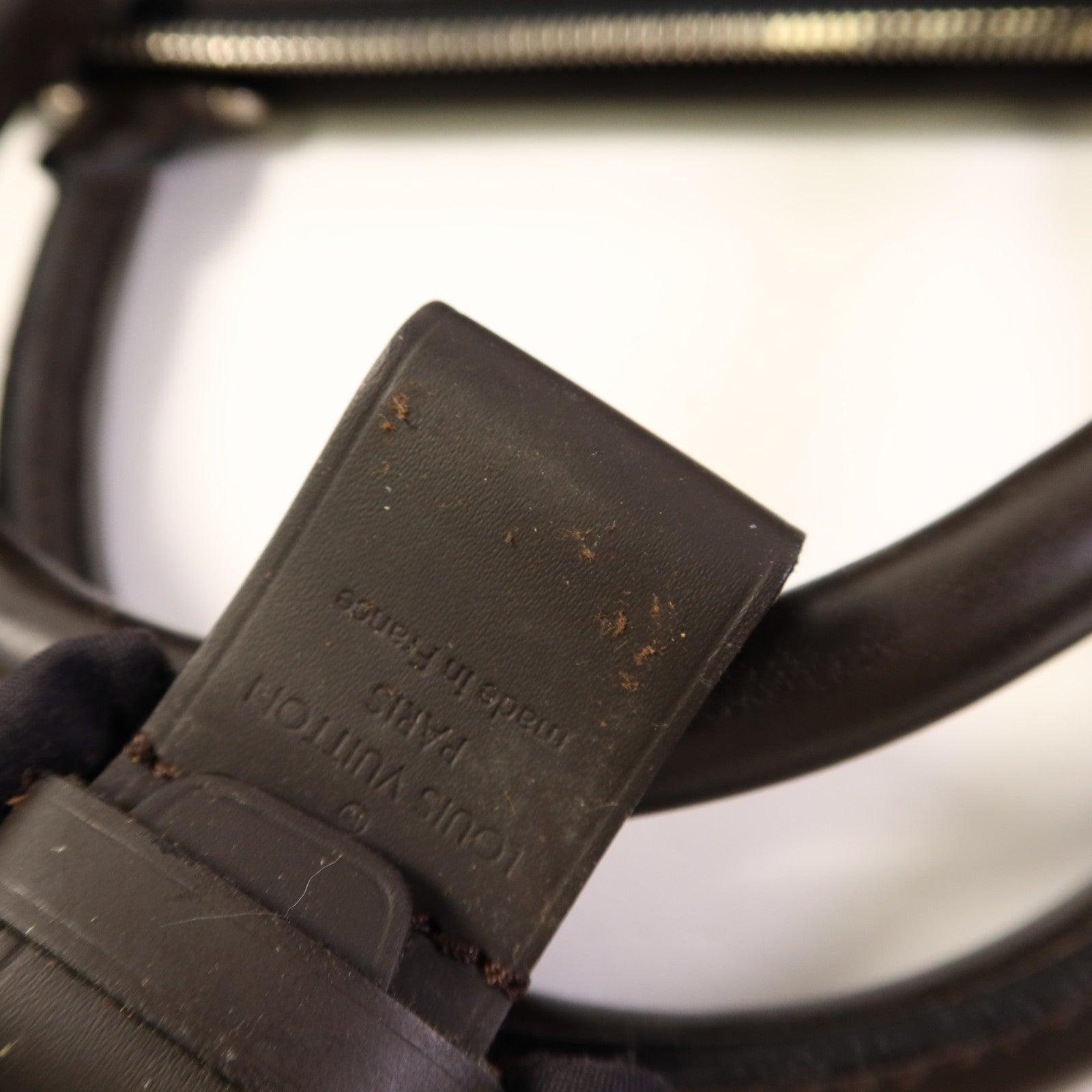 LOUIS VUITTON Damier Geant Albatros Boston Bag銀扣手挽肩背兩用袋
