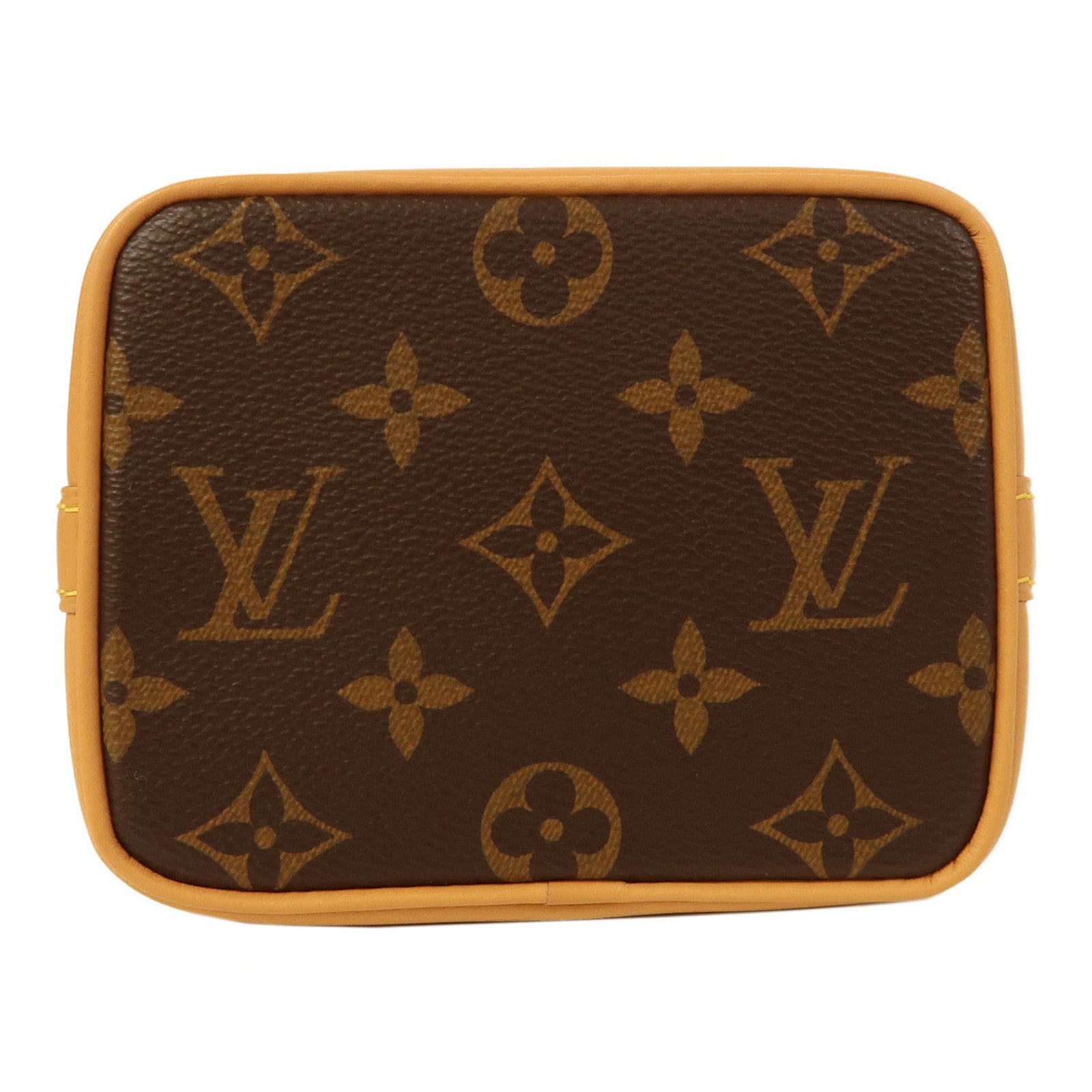 LOUIS VUITTON Monogram Nano Noe金扣手挽肩背兩用袋啡色