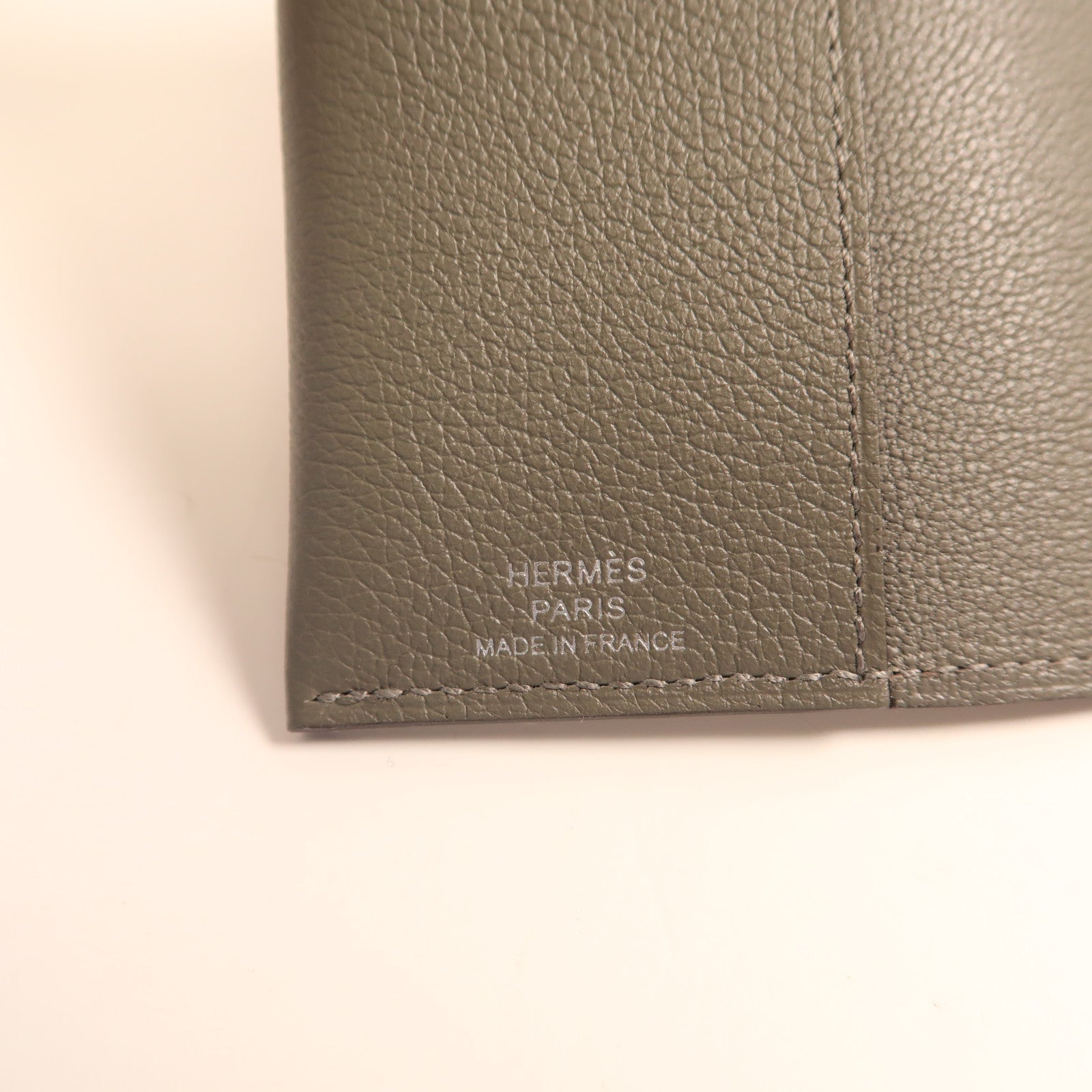 HERMES 【激減優惠】Evercolor皮革R.M.S Passport Holder護照套Gris Meyer
