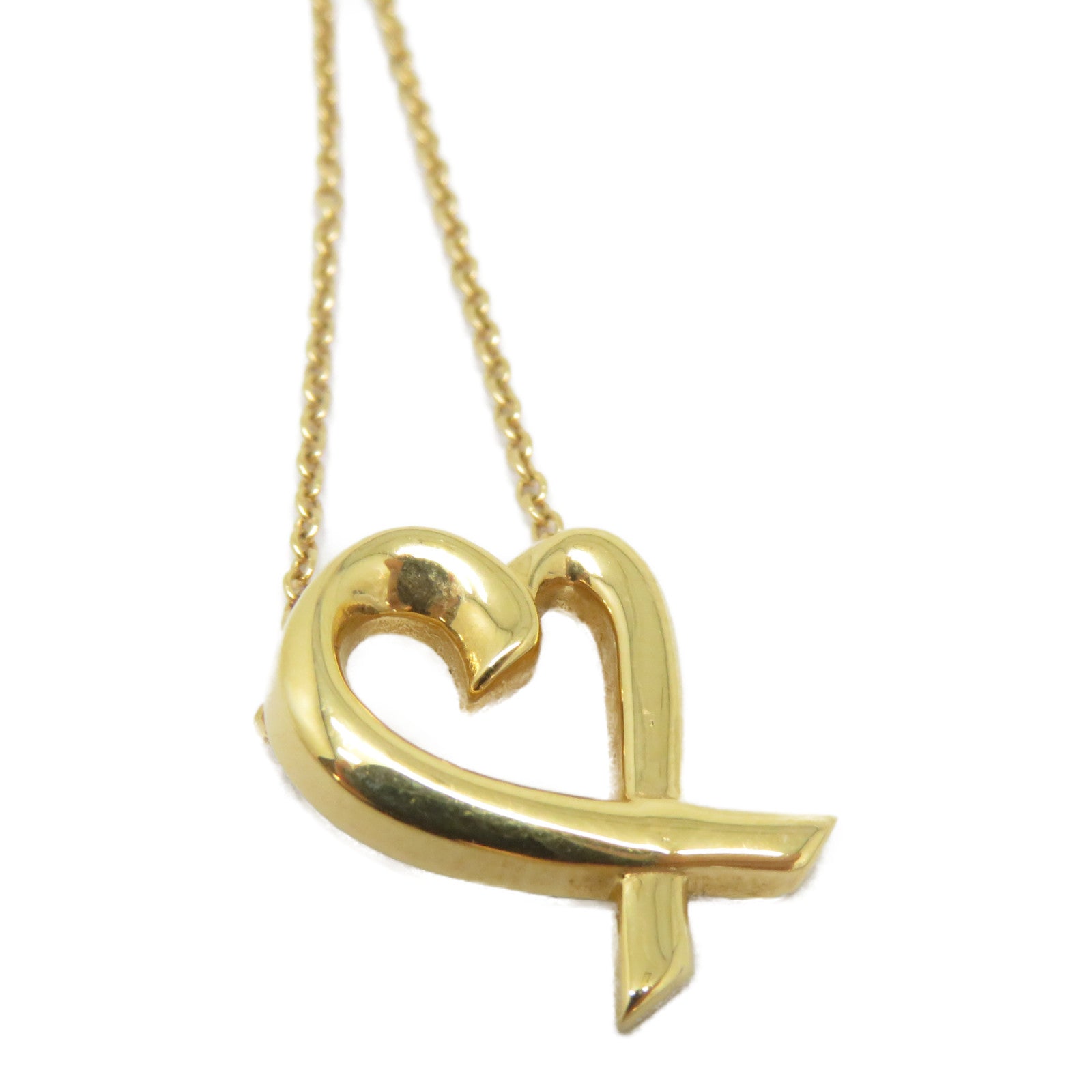 TIFFANY＆CO 18K黃金Loving Heart Necklace項鍊