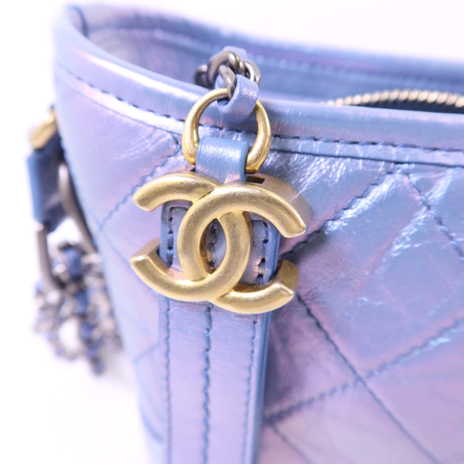 CHANEL 牛皮皮革Gabrielle Small鏈帶肩背袋