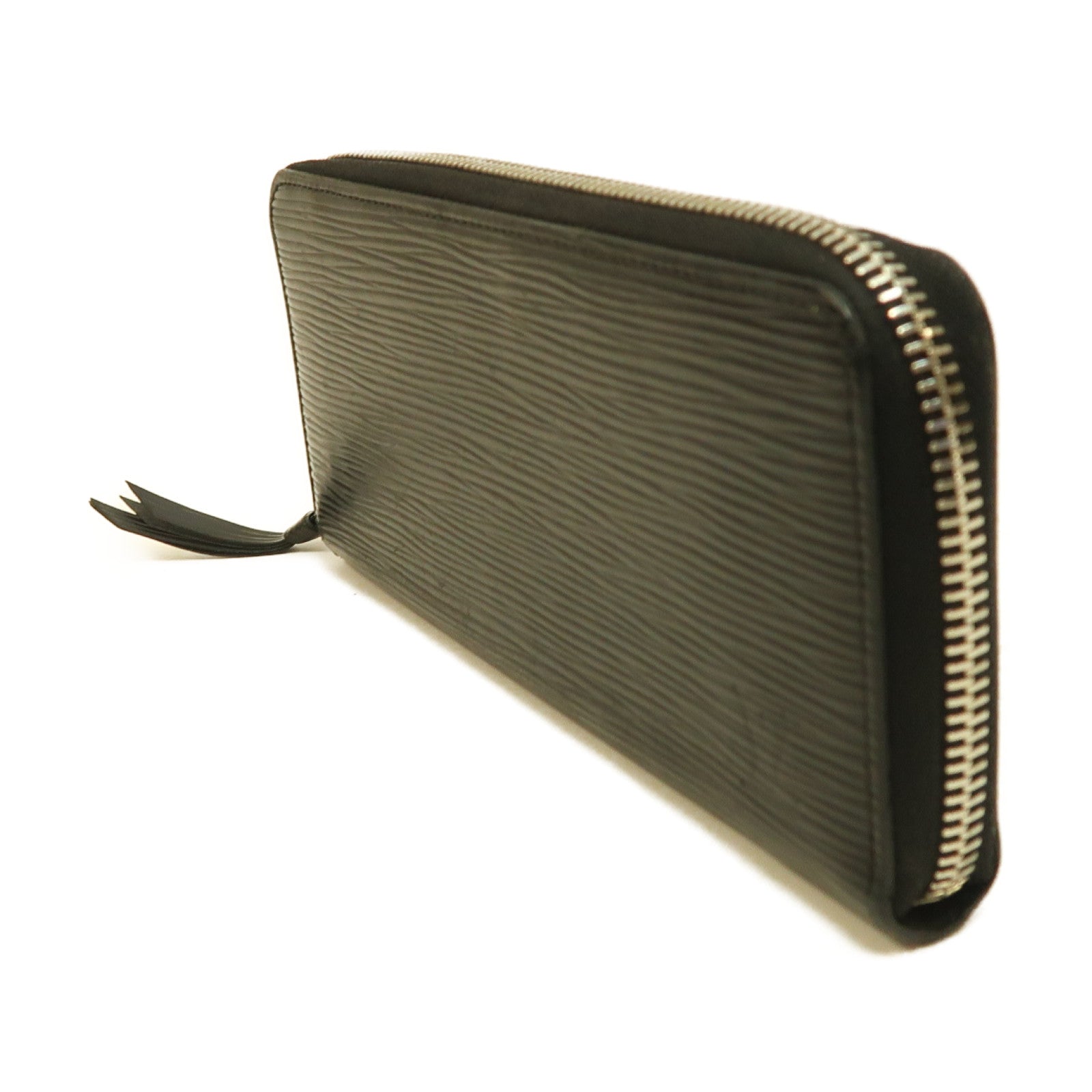 LOUIS VUITTON 【激減優惠】Epi Zipper Long Wallet銀扣拉鏈長錢包黑色