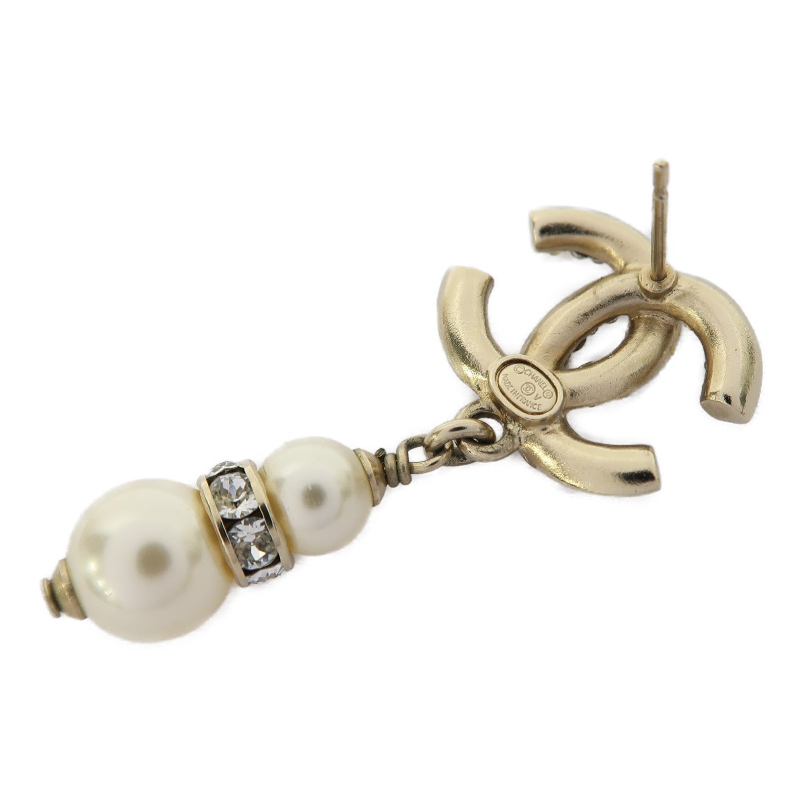 CHANEL 金屬Earrings耳環金色