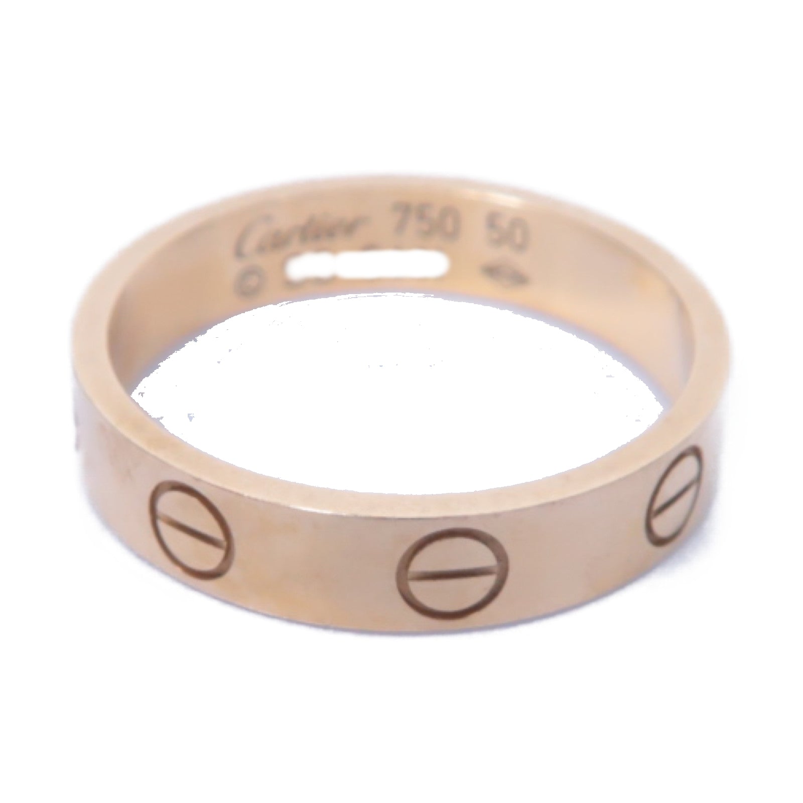 CARTIER 18K玫瑰金Wedding Ring戒指Cartier#50/US#5.25